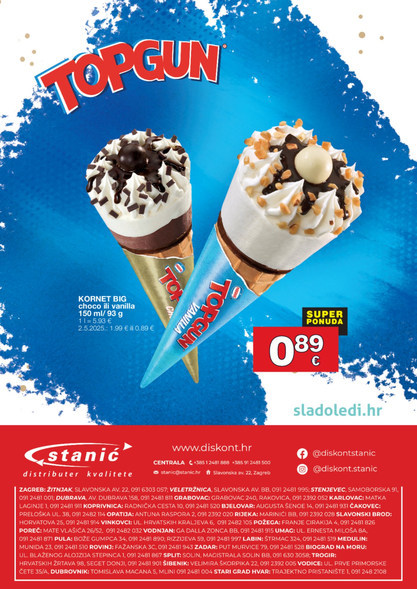 Diskont Stanić Sladoledi 20.06.-20.07.2025.