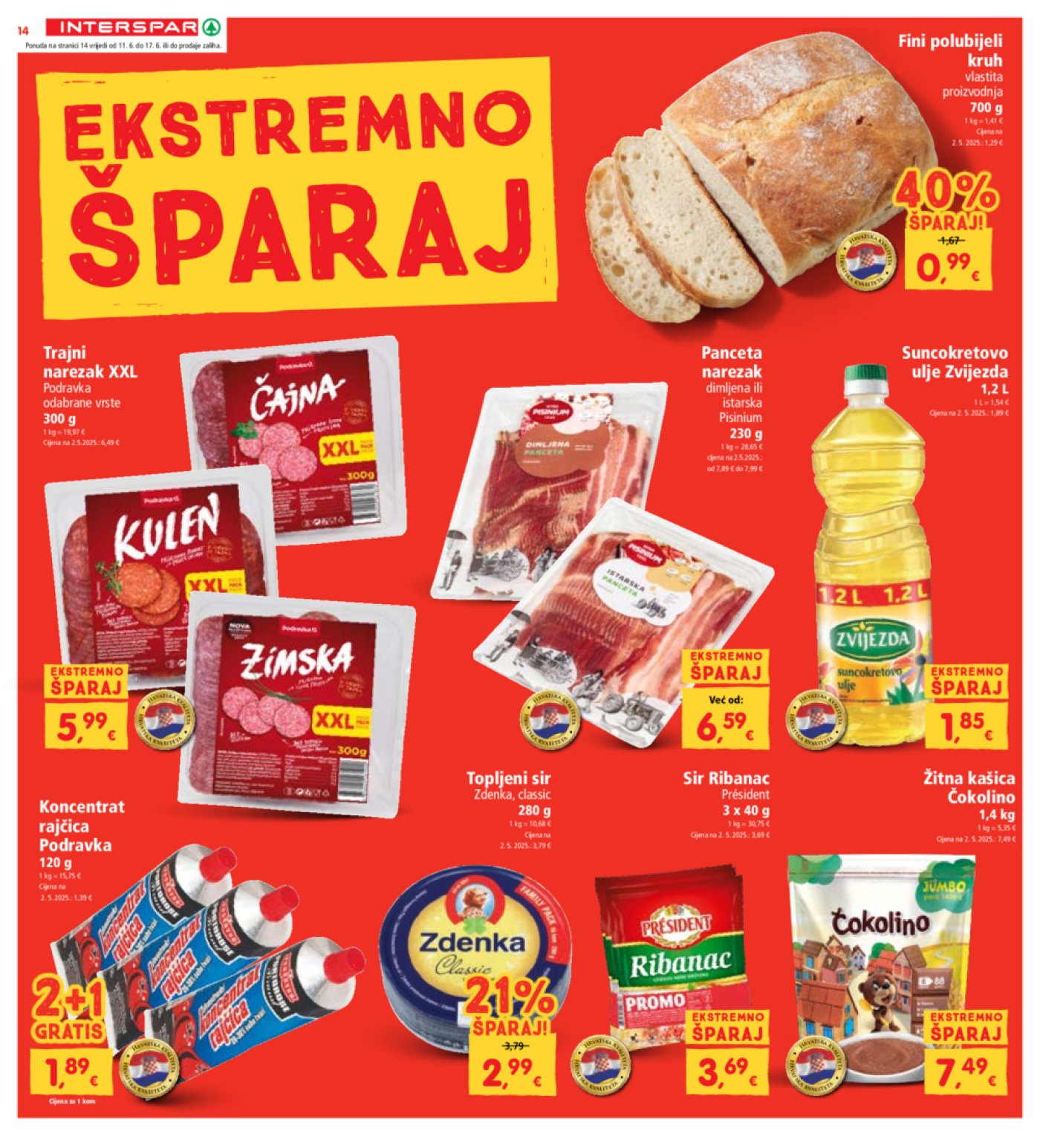 INTERSPAR katalog Akcija 11.06.-17.06.2025.