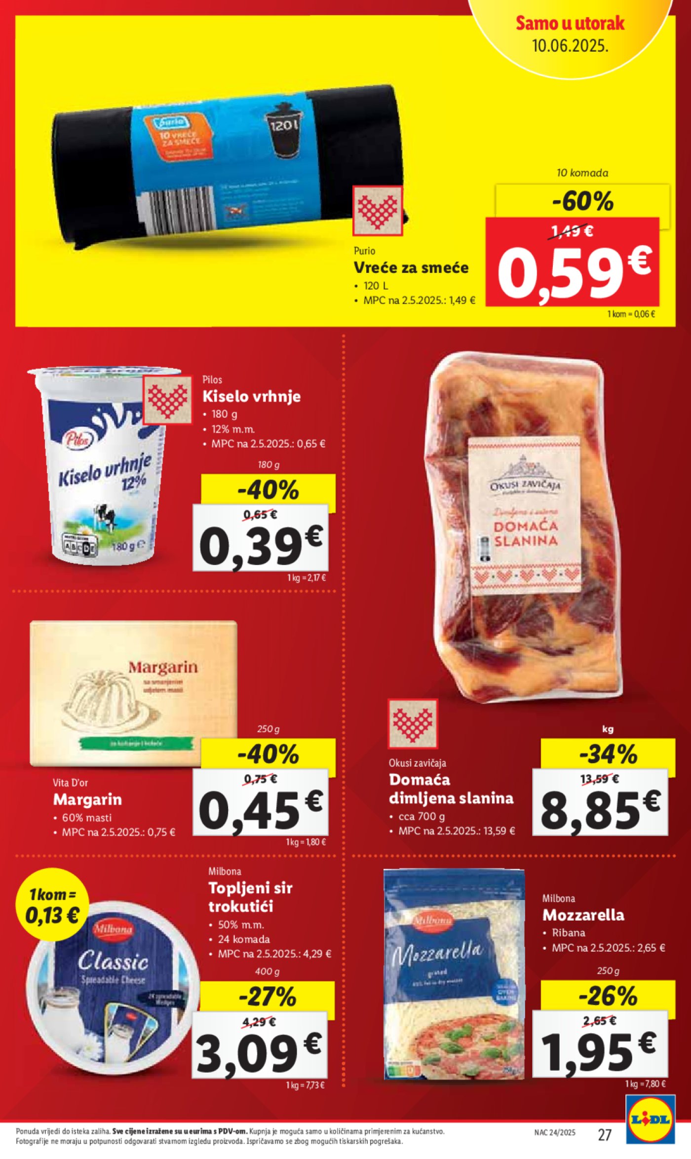 Lidl super ponuda od ponedjeljka 09.06. - 15.06.2025.2025.