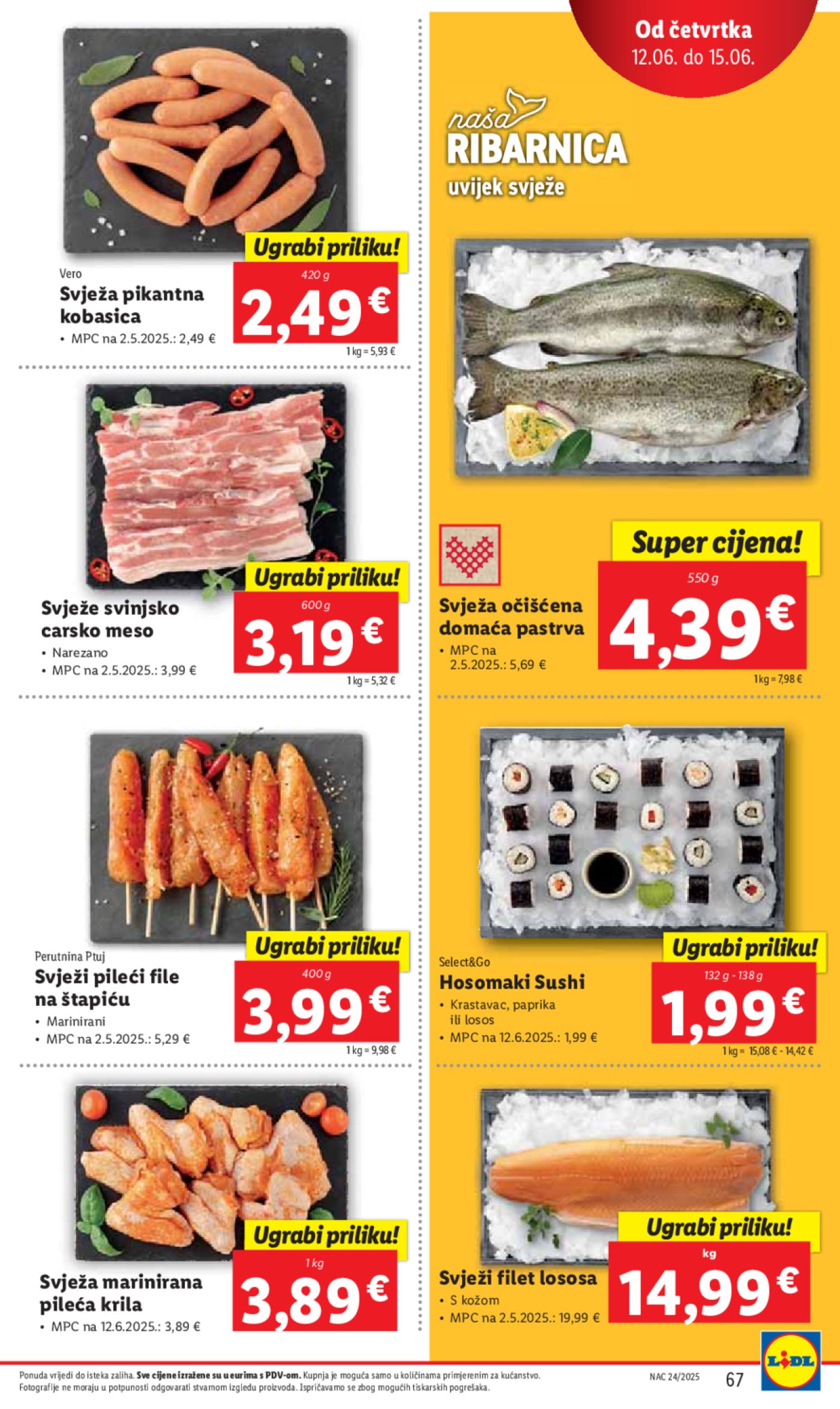 Lidl super ponuda od ponedjeljka 09.06. - 15.06.2025.2025.