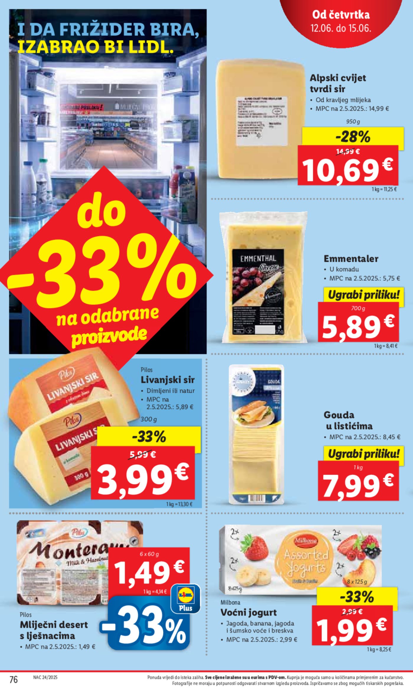 Lidl super ponuda od ponedjeljka 09.06. - 15.06.2025.2025.