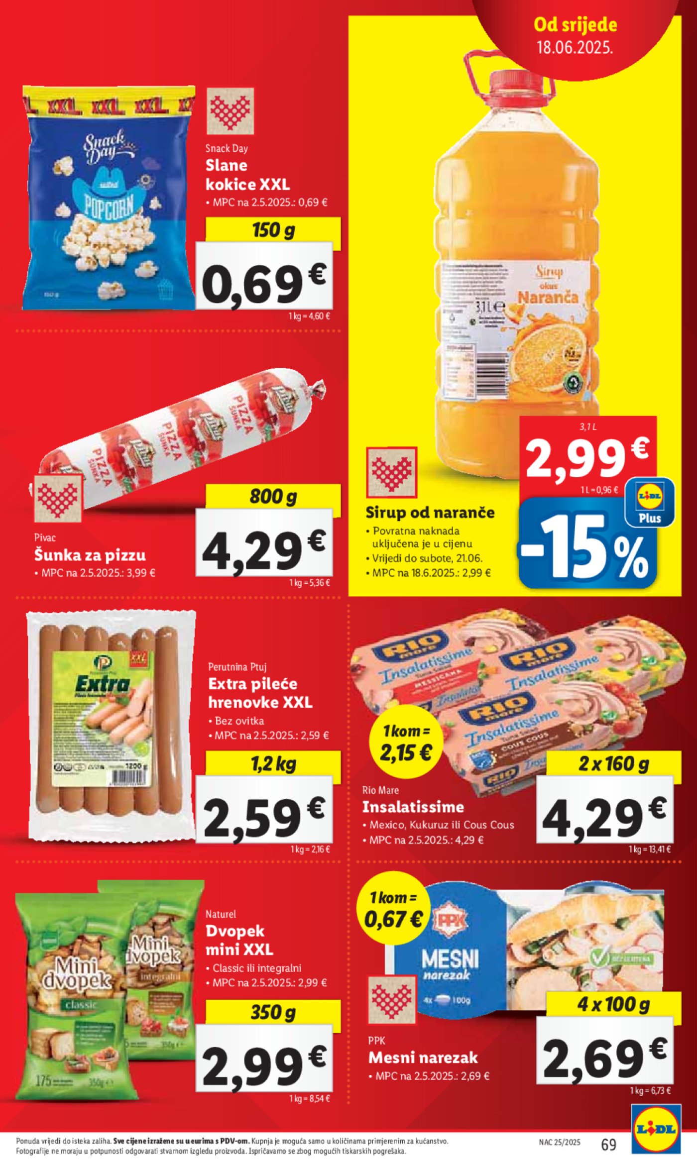 Lidl katalog Super ponuda od ponedjeljka 16.06.-22.06.2025.