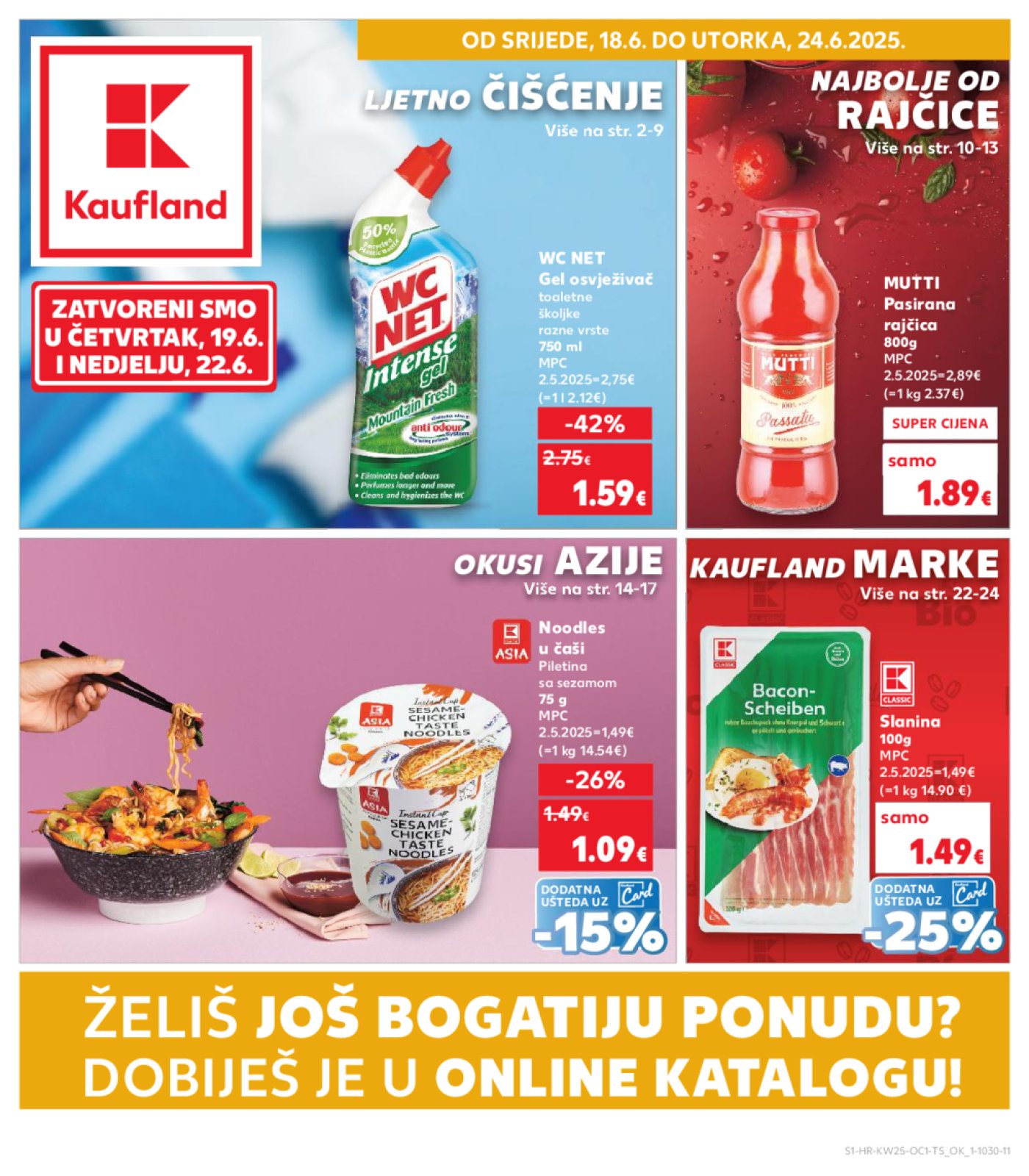 Kaufland katalog Kaufland marke 18.06.-24.06.2025. Odabrane poslovnice