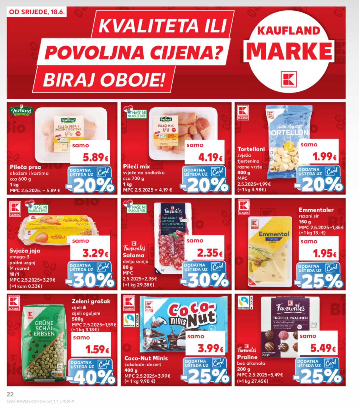 Kaufland katalog Kaufland marke 18.06.-24.06.2025. Odabrane poslovnice