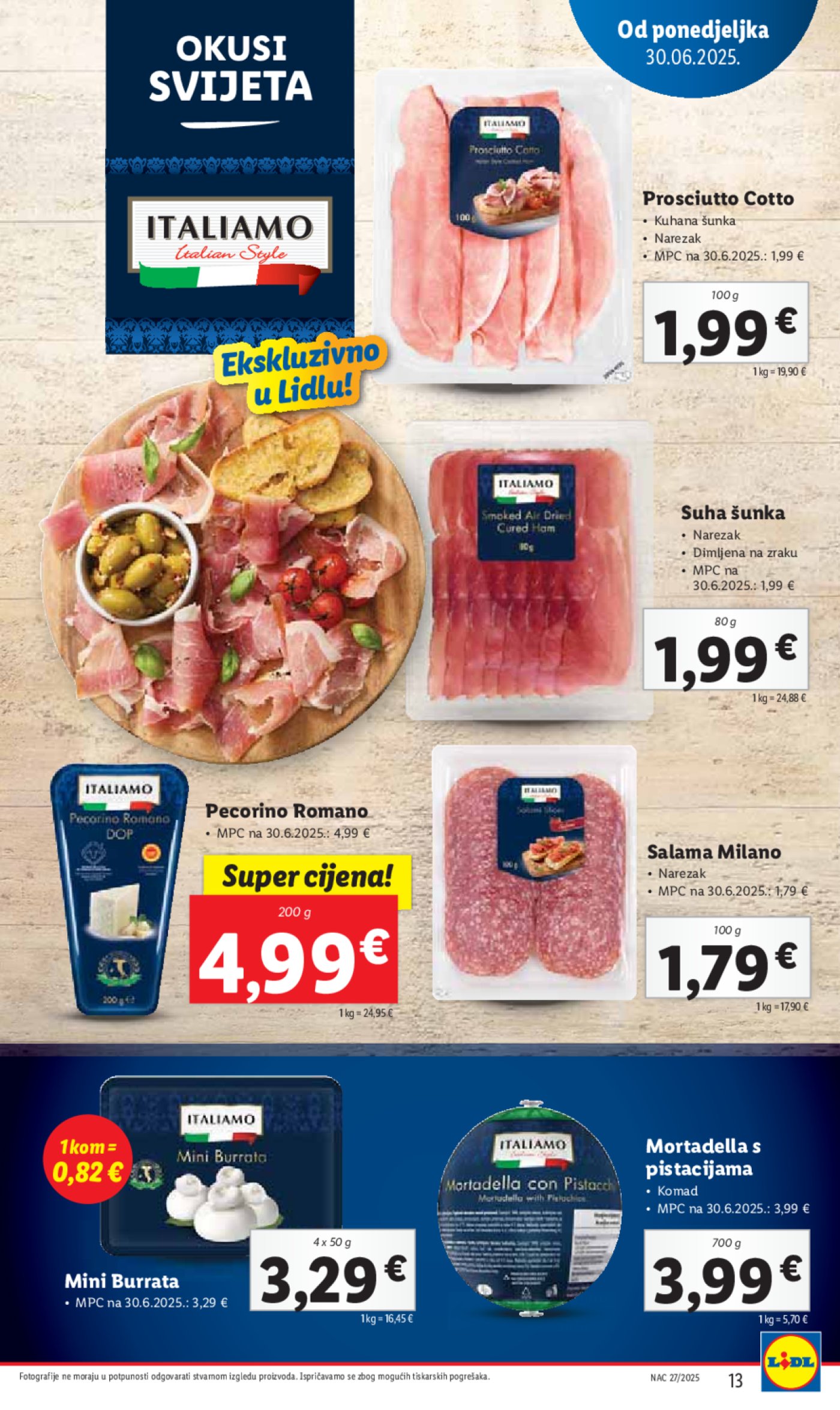 Lidl katalog super ponuda od ponedjeljka 30.06. - 06.07.2025. 