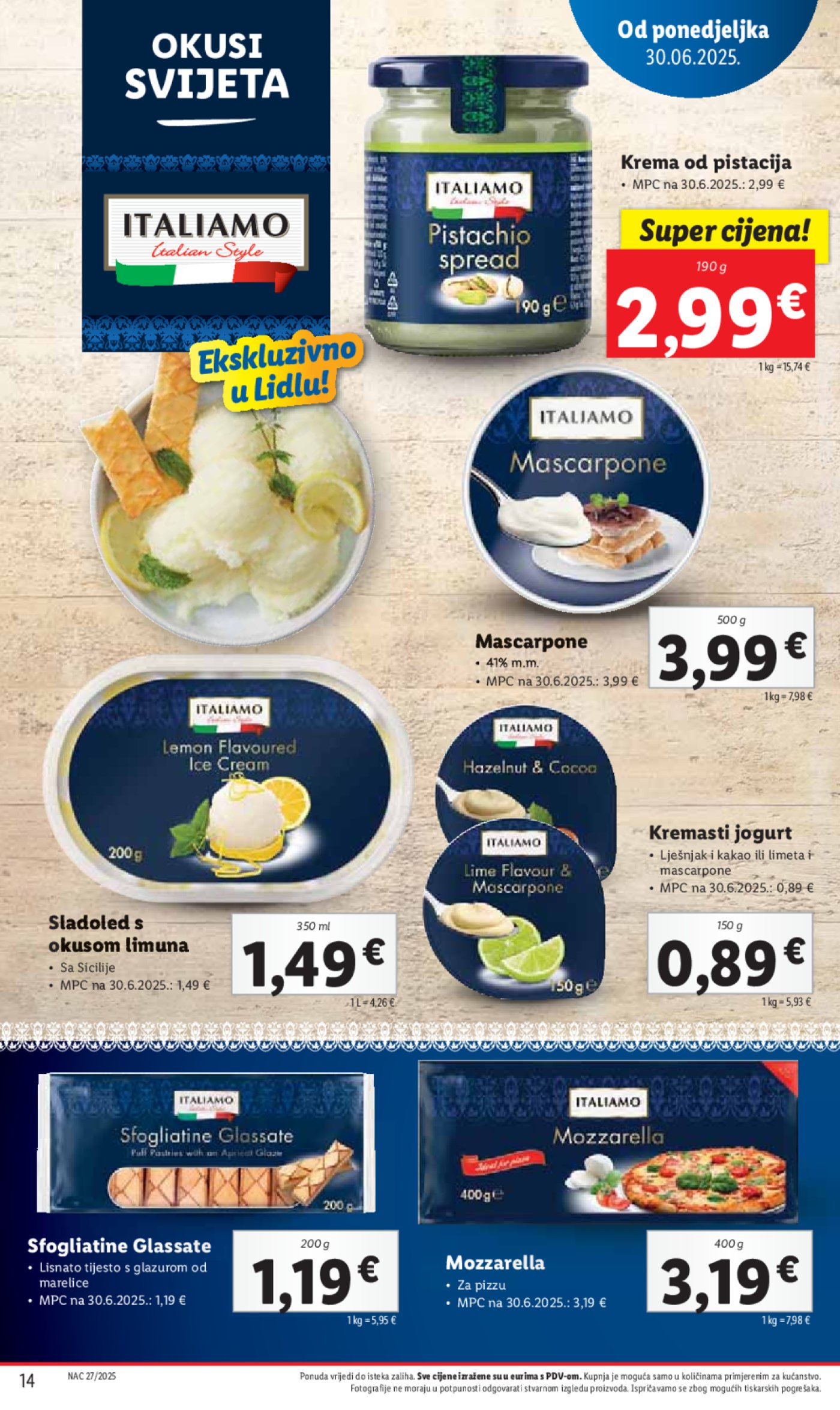 Lidl katalog super ponuda od ponedjeljka 30.06. - 06.07.2025. 
