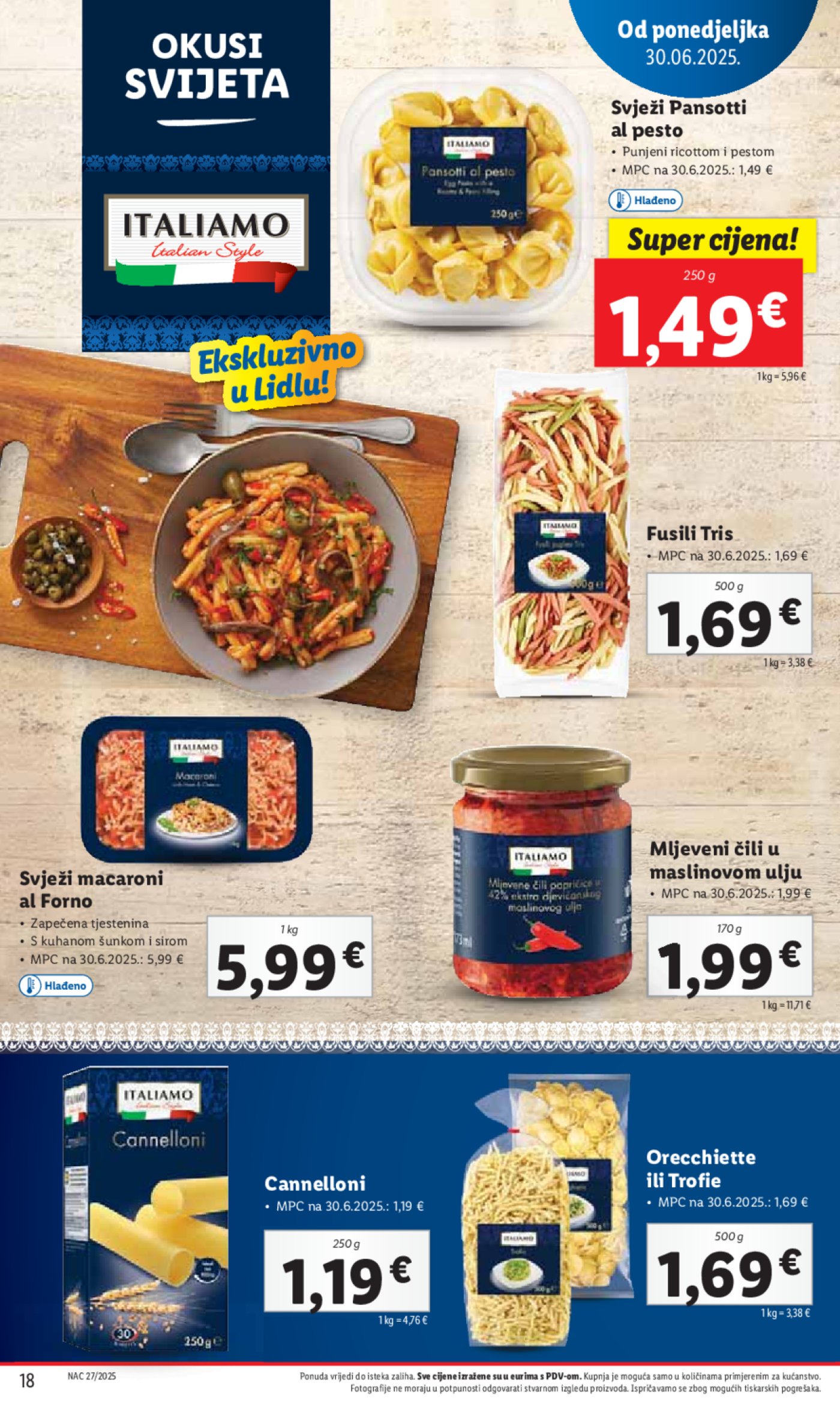 Lidl katalog super ponuda od ponedjeljka 30.06. - 06.07.2025. 