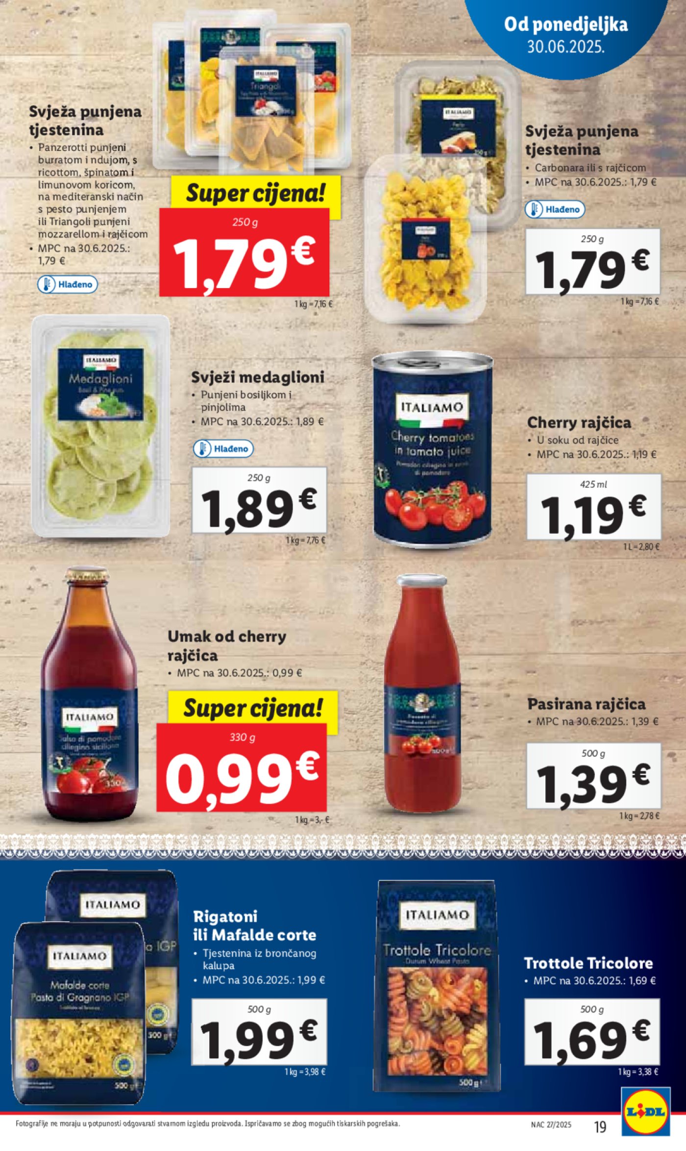 Lidl katalog super ponuda od ponedjeljka 30.06. - 06.07.2025. 