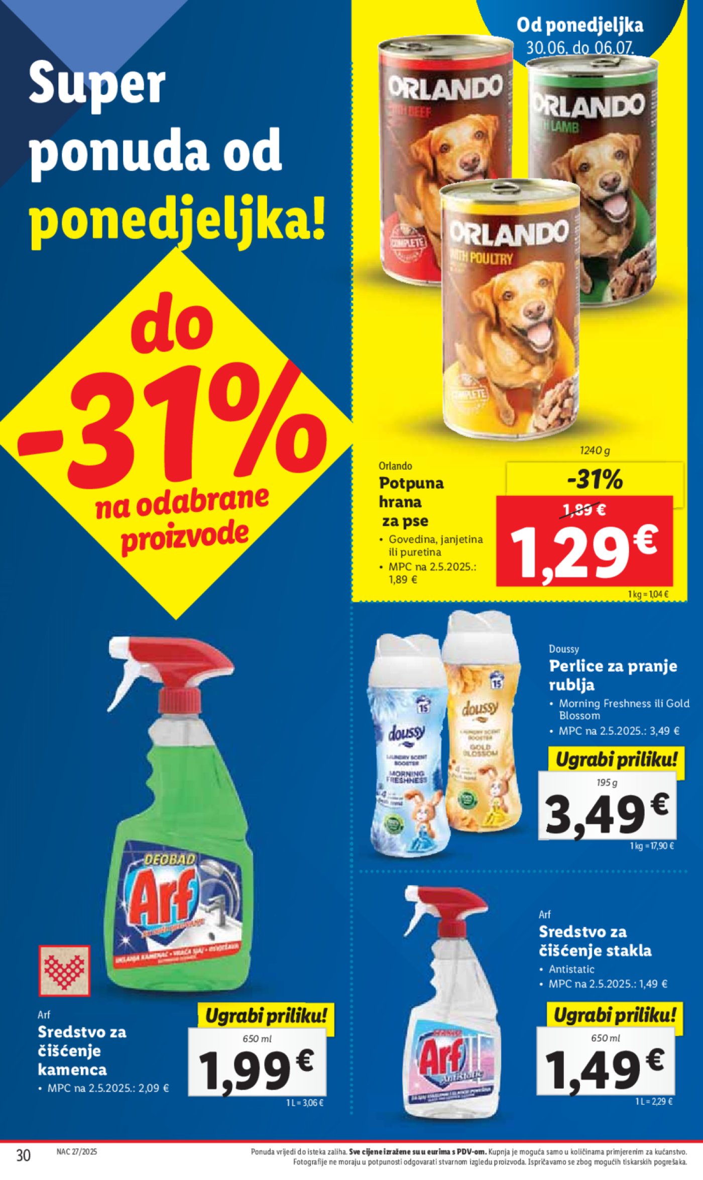 Lidl katalog super ponuda od ponedjeljka 30.06. - 06.07.2025. 