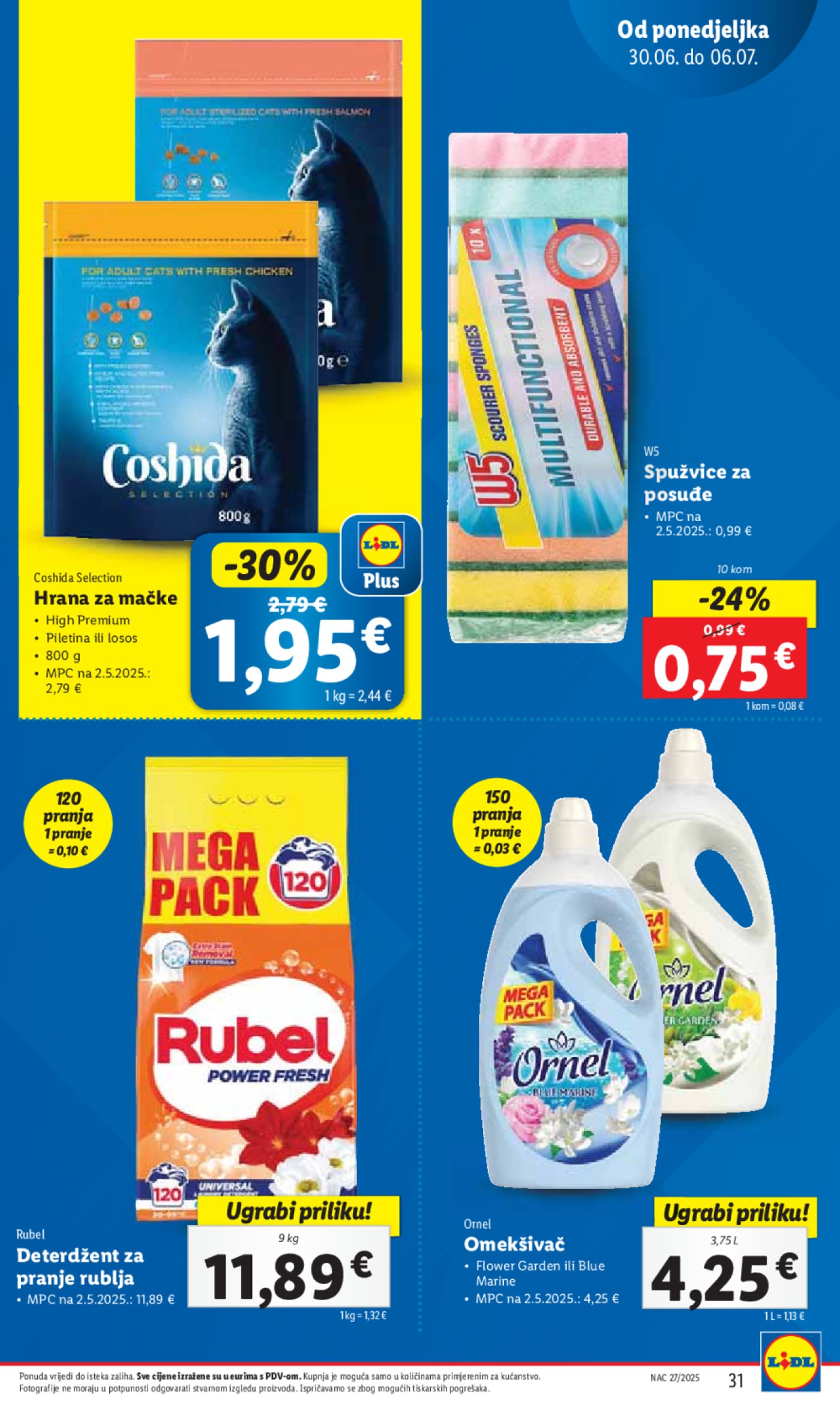 Lidl katalog super ponuda od ponedjeljka 30.06. - 06.07.2025. 