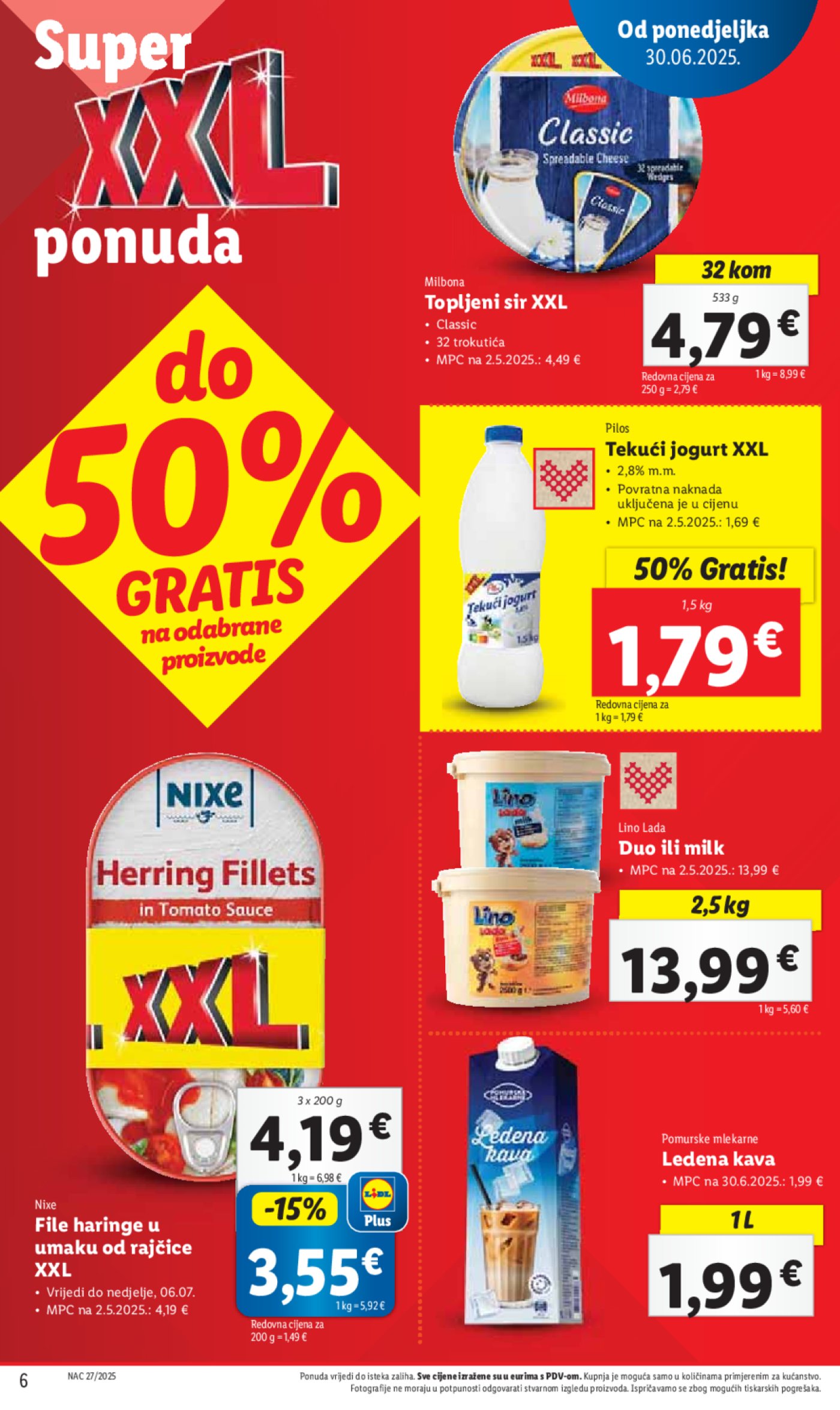 Lidl katalog super ponuda od ponedjeljka 30.06. - 06.07.2025. 