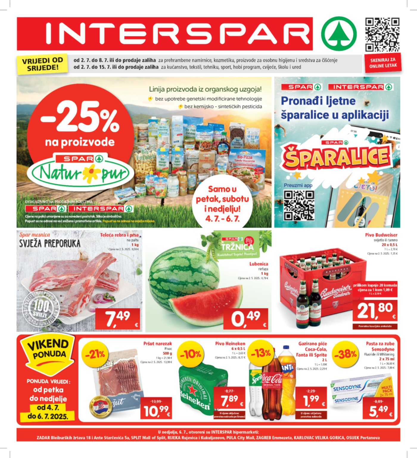 INTERSPAR katalog Akcija 02.07.-08.07.2025.