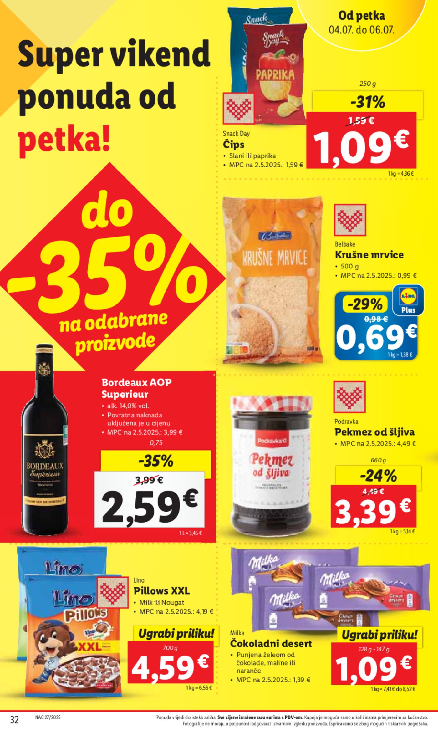 Lidl katalog Super ponuda od četvrtka 03.07. - 06.07.2025.