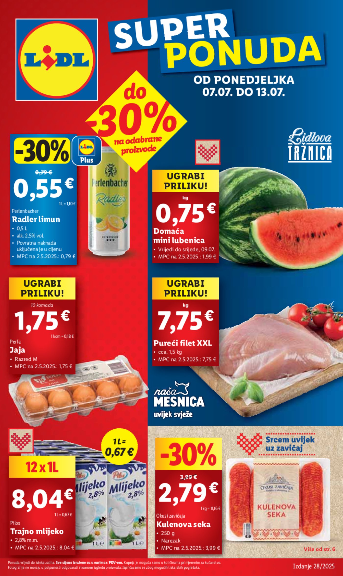 Lidl katalog Super ponuda od ponedjeljka 07.07.- 13.07.2025.