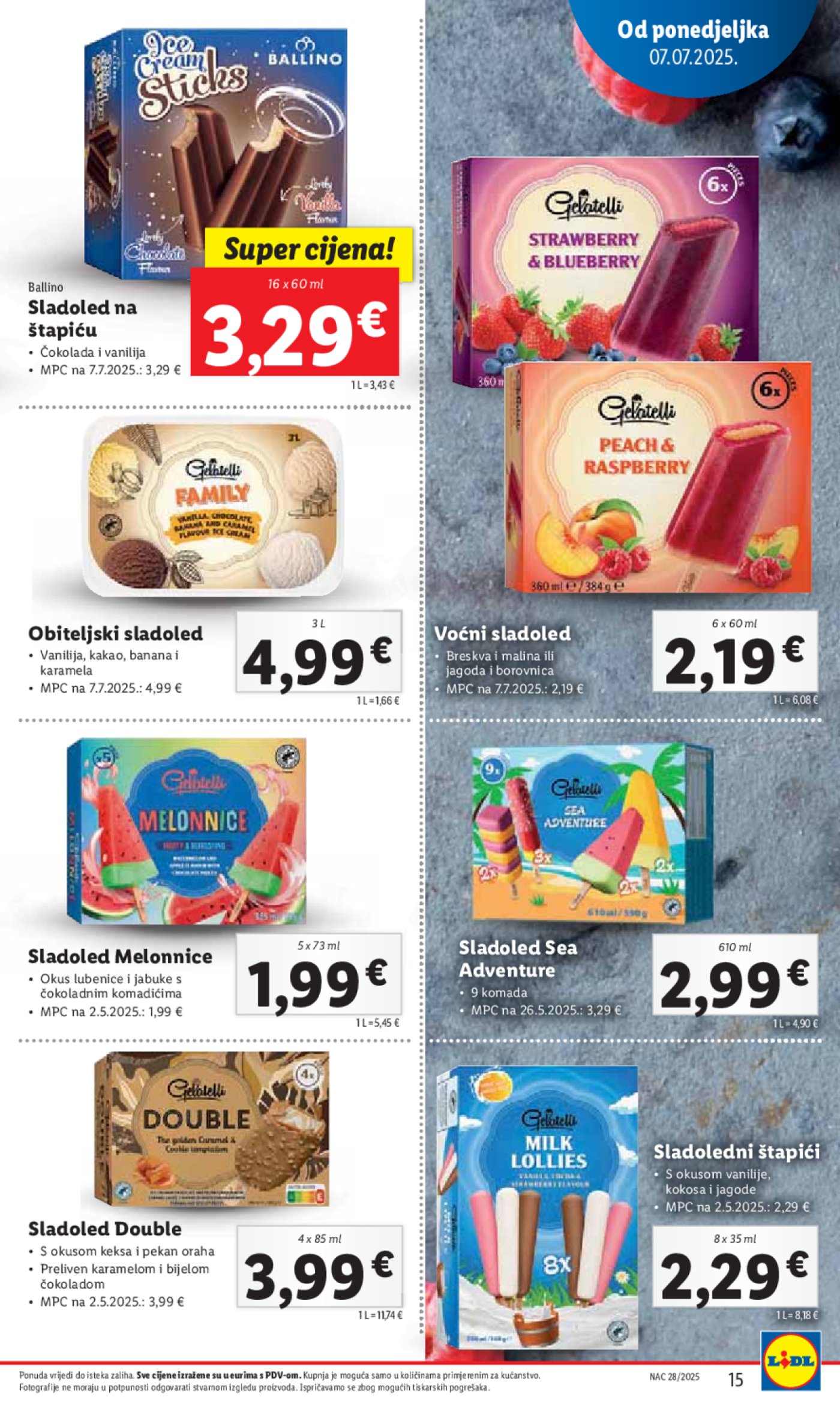 Lidl katalog Super ponuda od ponedjeljka 07.07.- 13.07.2025.