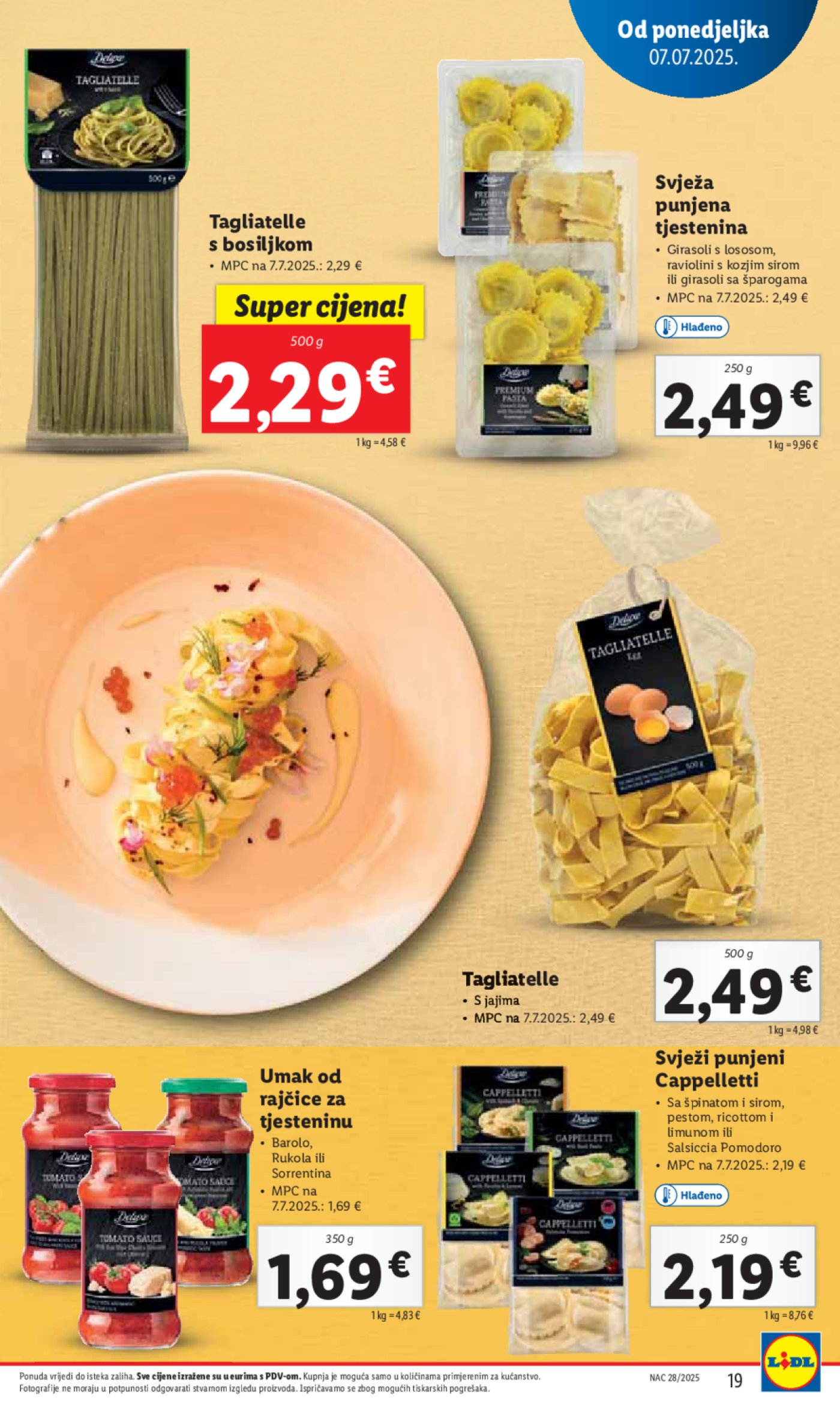 Lidl katalog Super ponuda od ponedjeljka 07.07.- 13.07.2025.