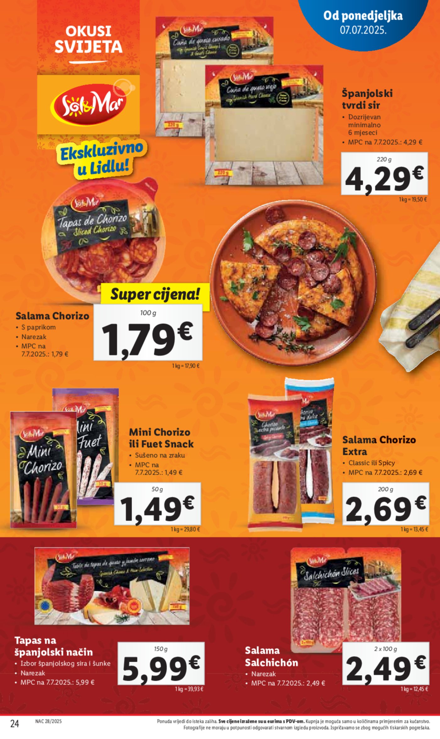 Lidl katalog Super ponuda od ponedjeljka 07.07.- 13.07.2025.
