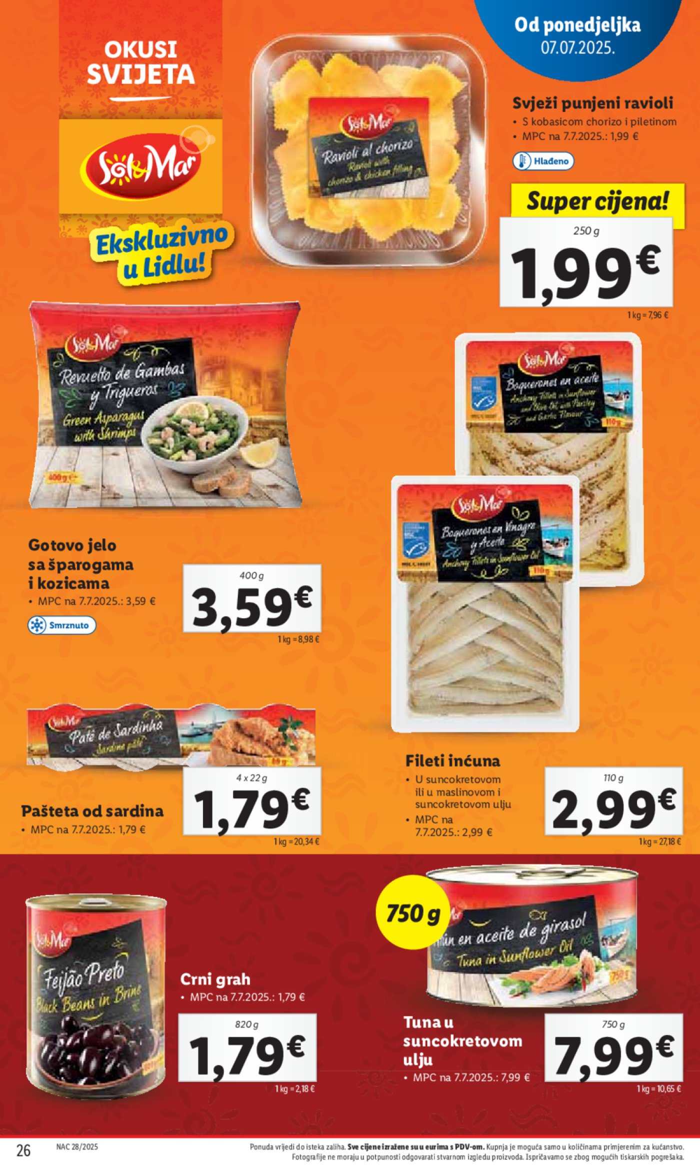 Lidl katalog Super ponuda od ponedjeljka 07.07.- 13.07.2025.