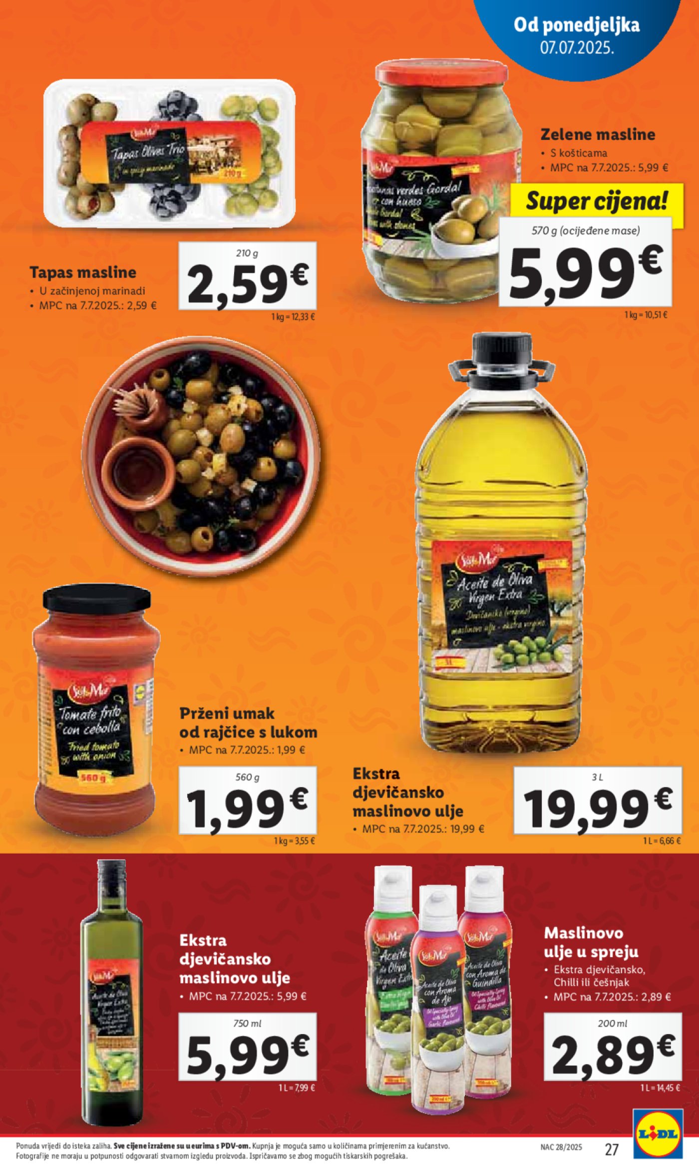 Lidl katalog Super ponuda od ponedjeljka 07.07.- 13.07.2025.