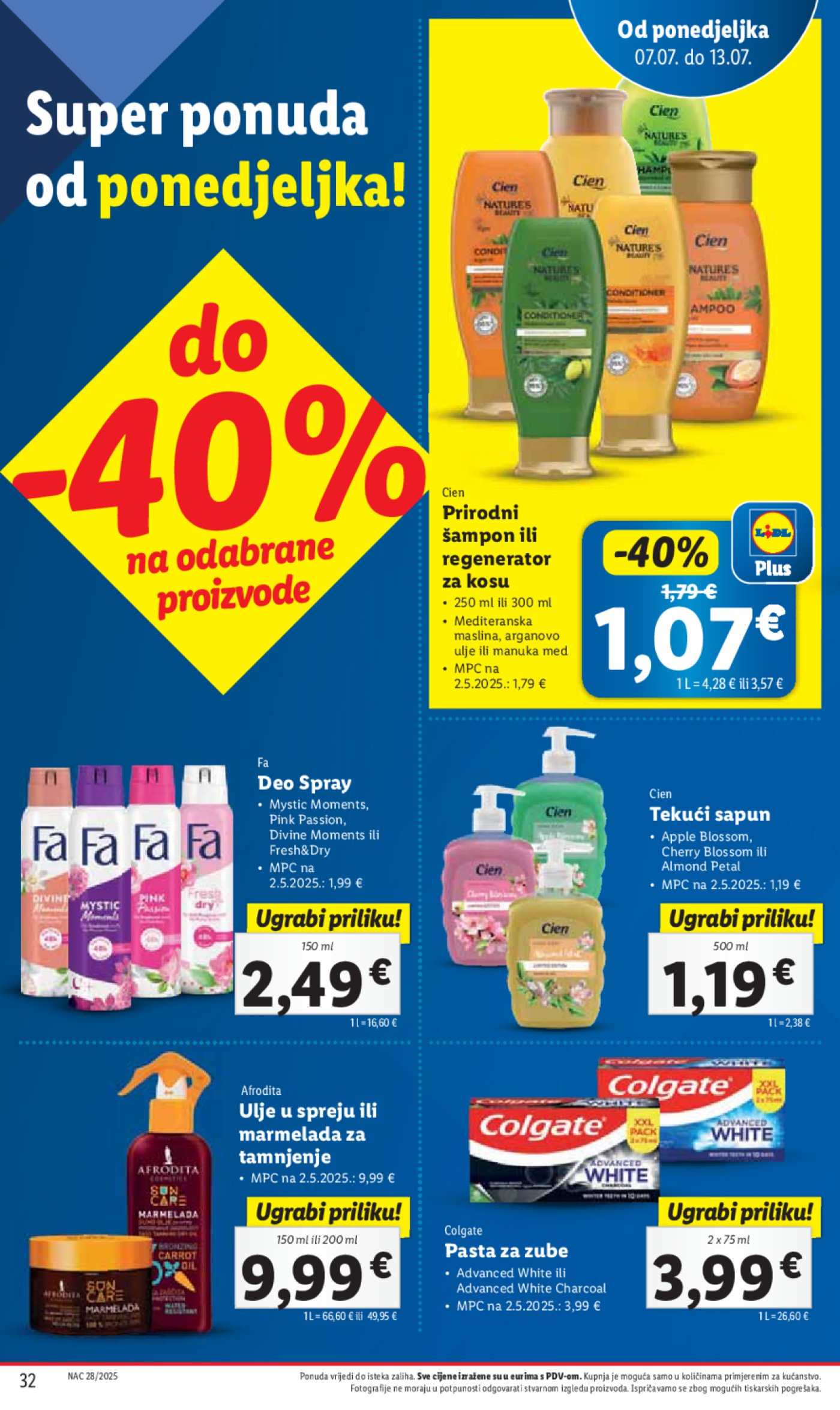 Lidl katalog Super ponuda od ponedjeljka 07.07.- 13.07.2025.