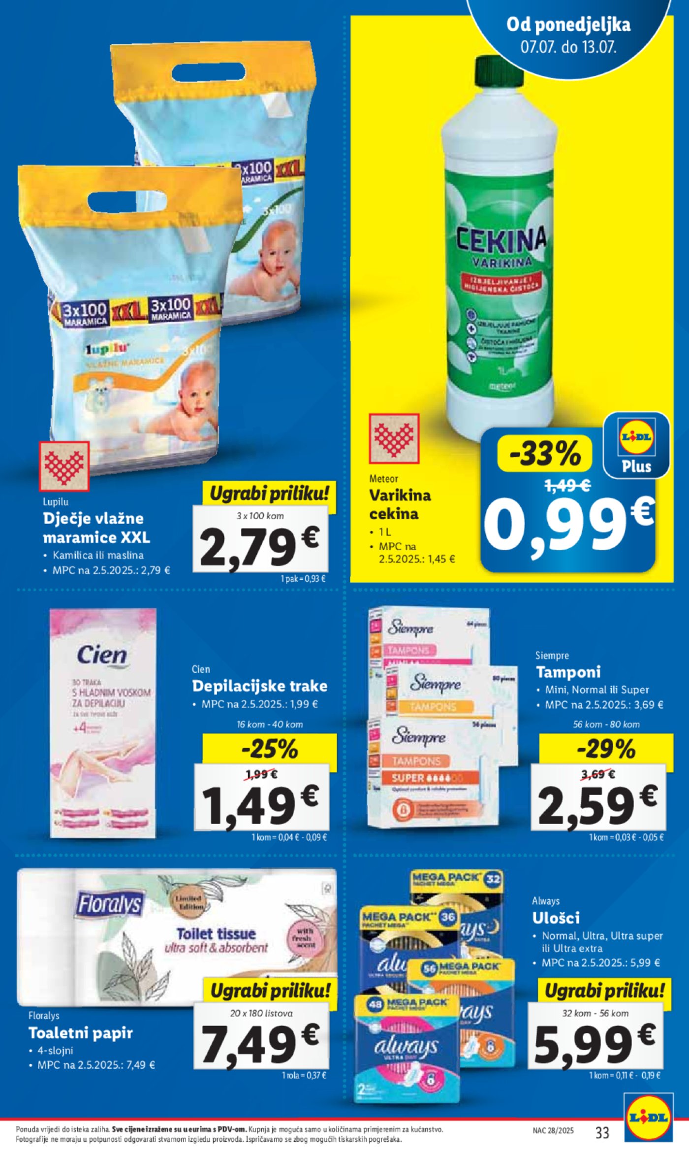 Lidl katalog Super ponuda od ponedjeljka 07.07.- 13.07.2025.