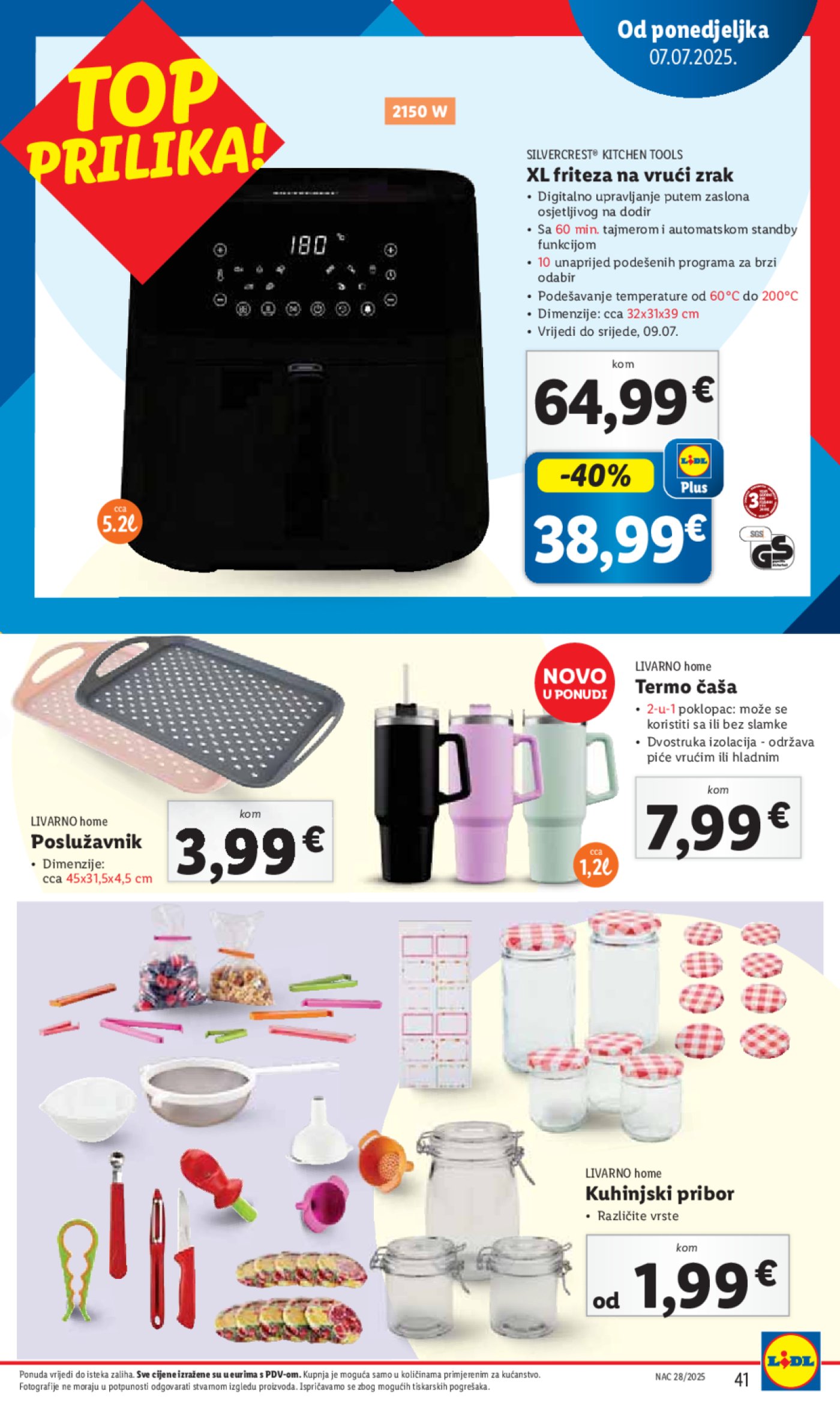 Lidl katalog Super ponuda od ponedjeljka 07.07.- 13.07.2025.
