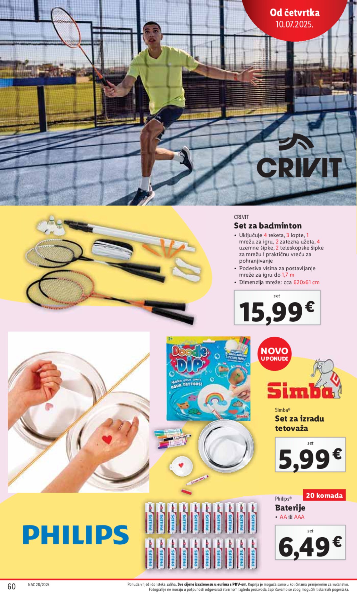 Lidl katalog Super ponuda od ponedjeljka 07.07.- 13.07.2025.