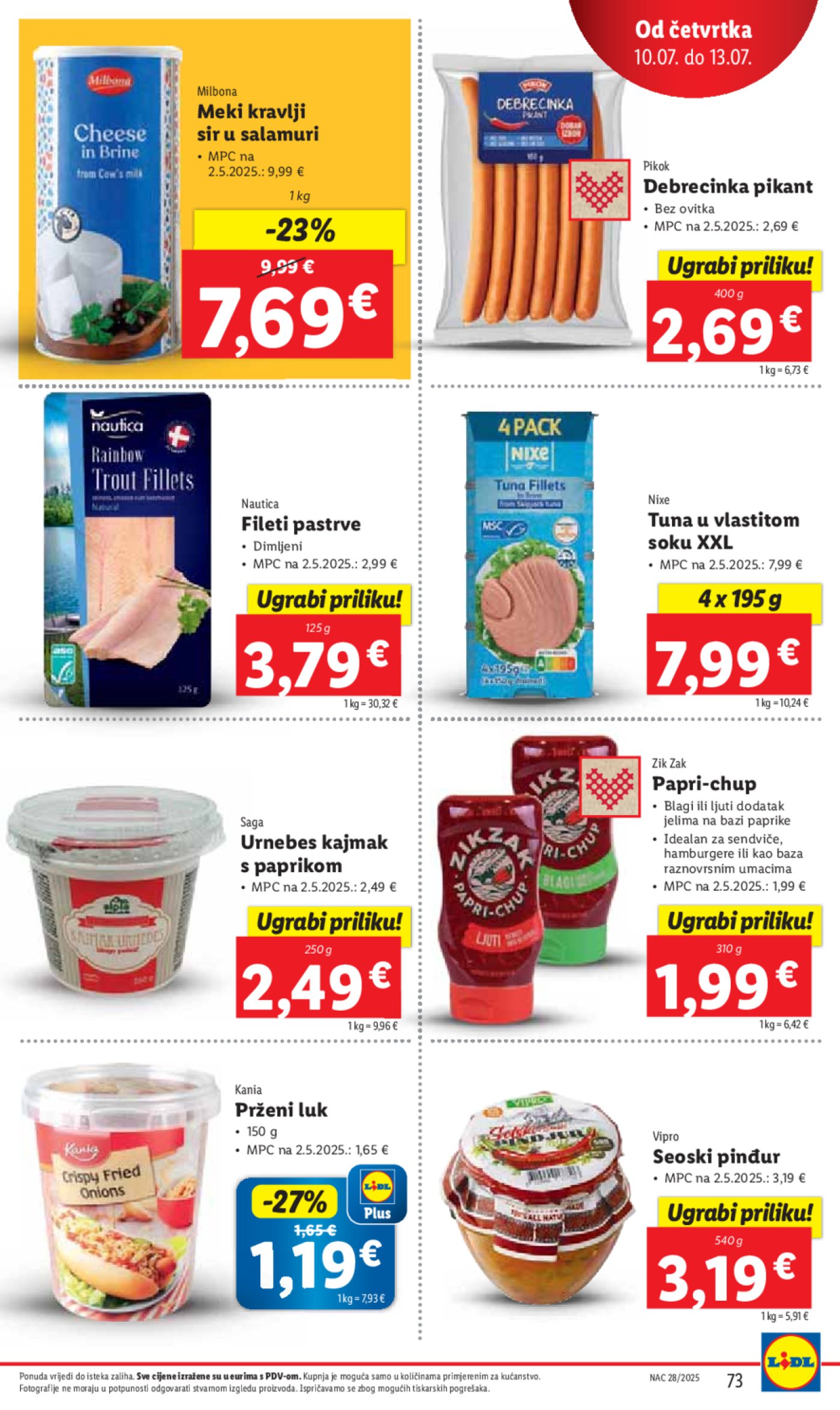 Lidl katalog Super ponuda od ponedjeljka 07.07.- 13.07.2025.