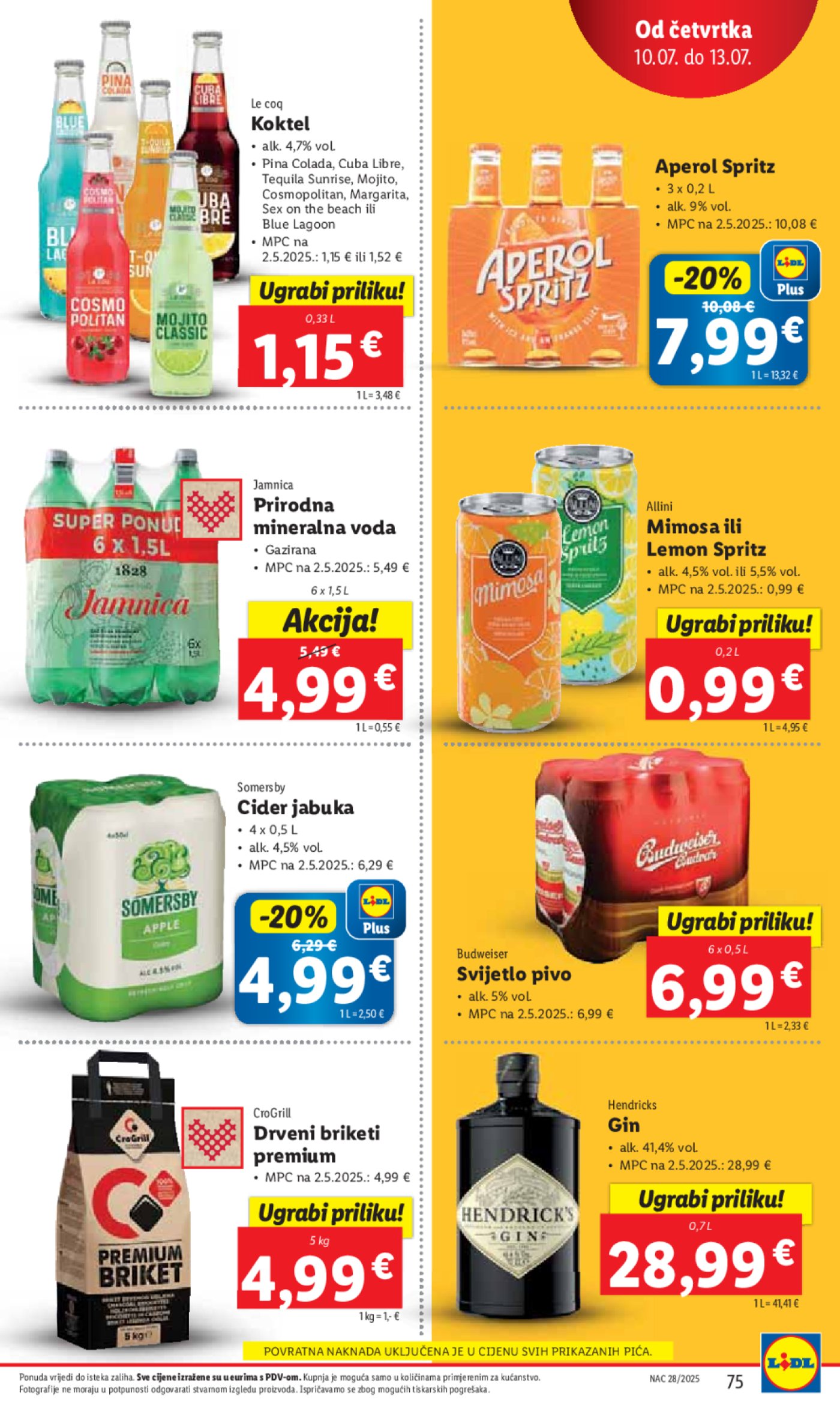 Lidl katalog Super ponuda od ponedjeljka 07.07.- 13.07.2025.
