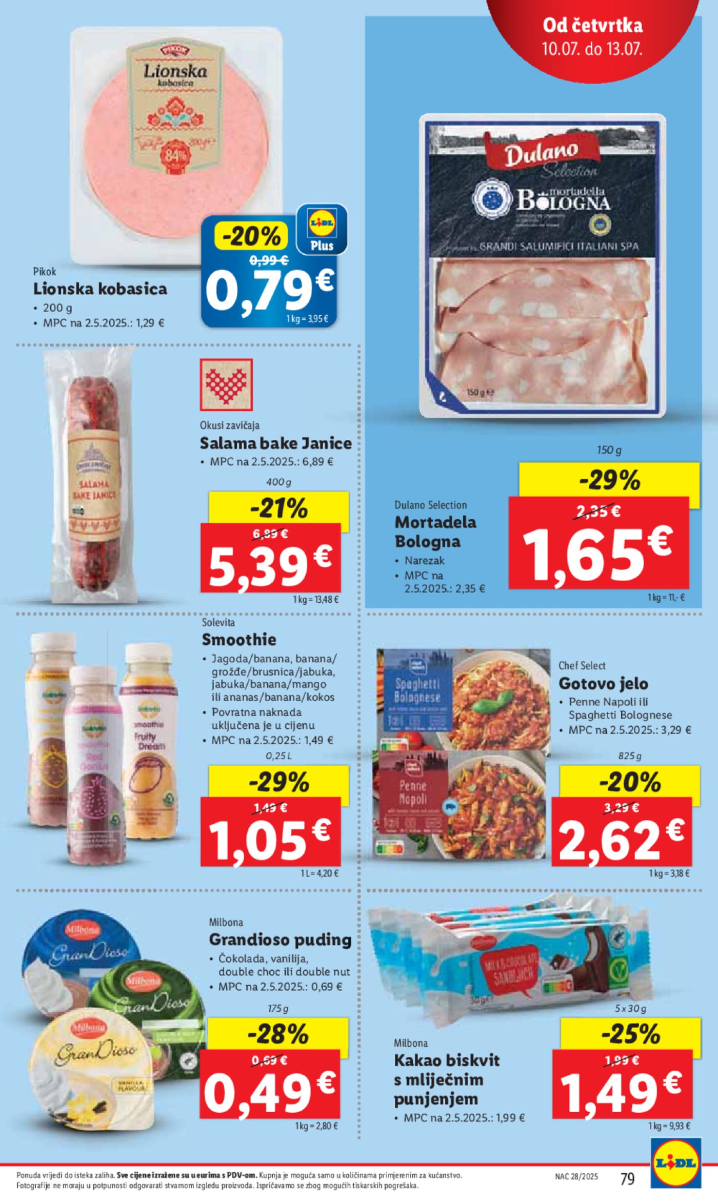 Lidl katalog Super ponuda od ponedjeljka 07.07.- 13.07.2025.