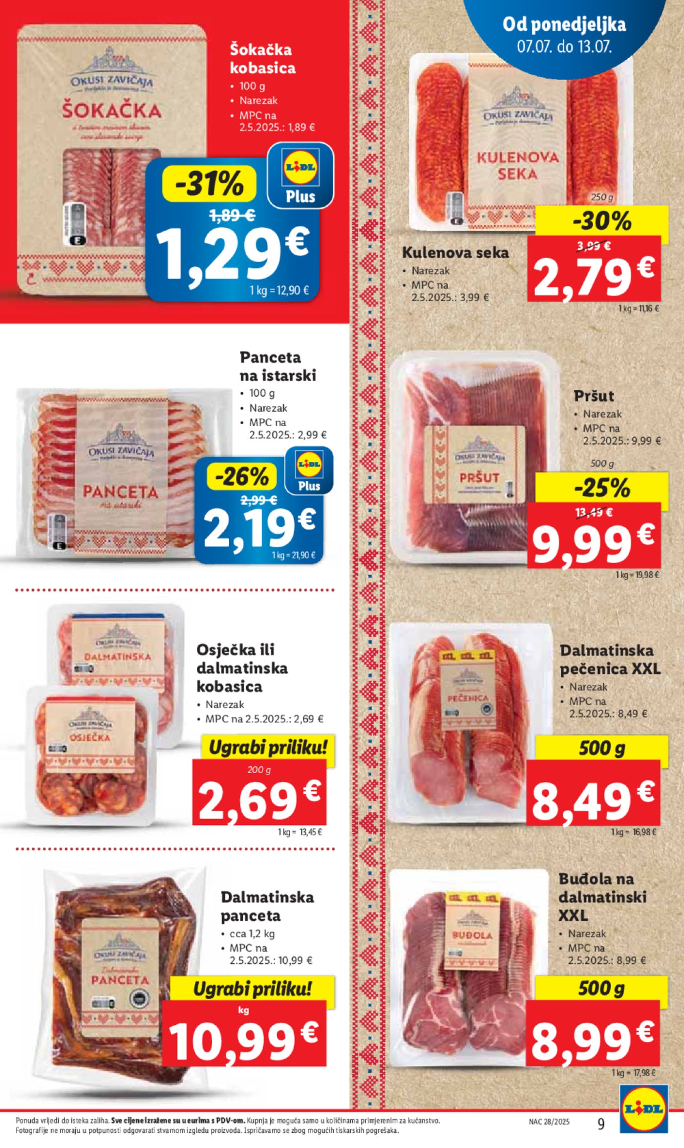 Lidl katalog Super ponuda od ponedjeljka 07.07.- 13.07.2025.