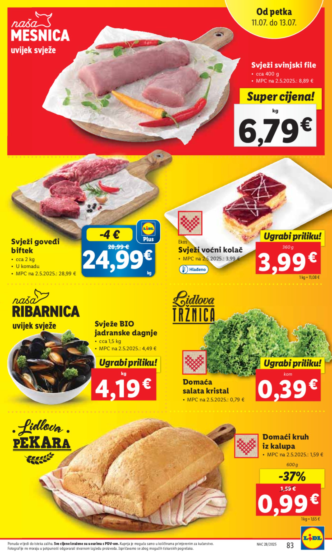 Lidl katalog Super ponuda od ponedjeljka 07.07.- 13.07.2025.