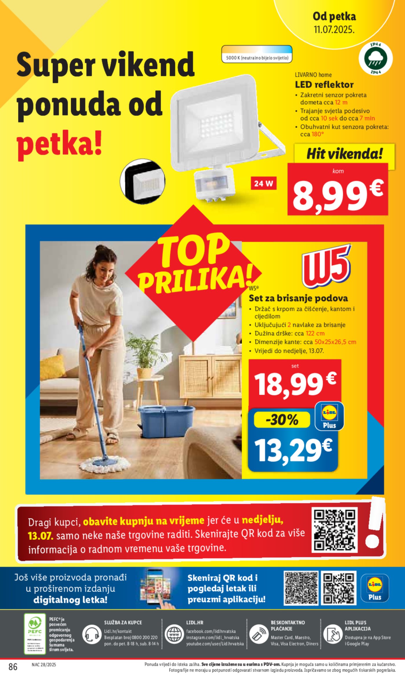 Lidl katalog Super ponuda od ponedjeljka 07.07.- 13.07.2025.