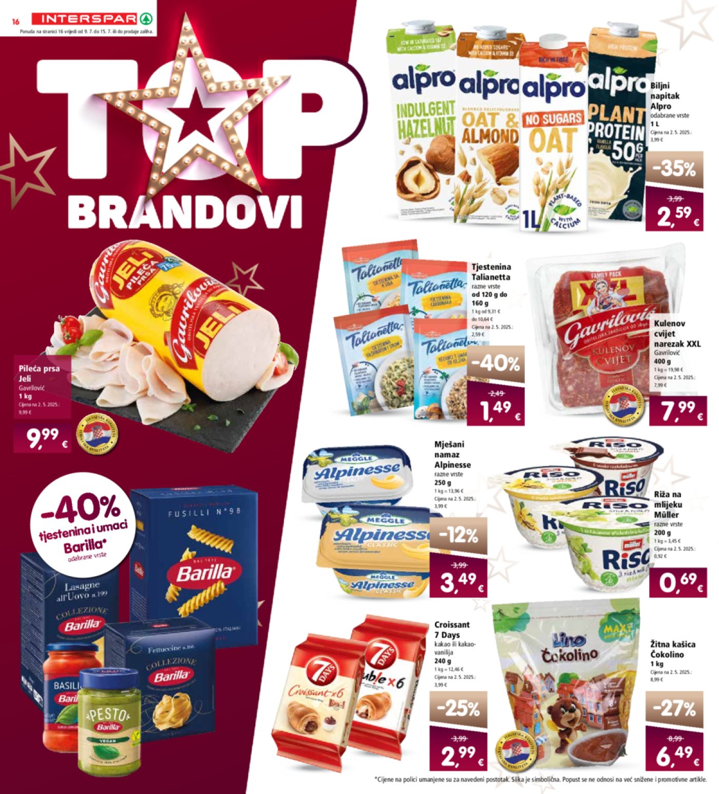 INTERSPAR katalog Akcija 09.07.-15.07.2025.