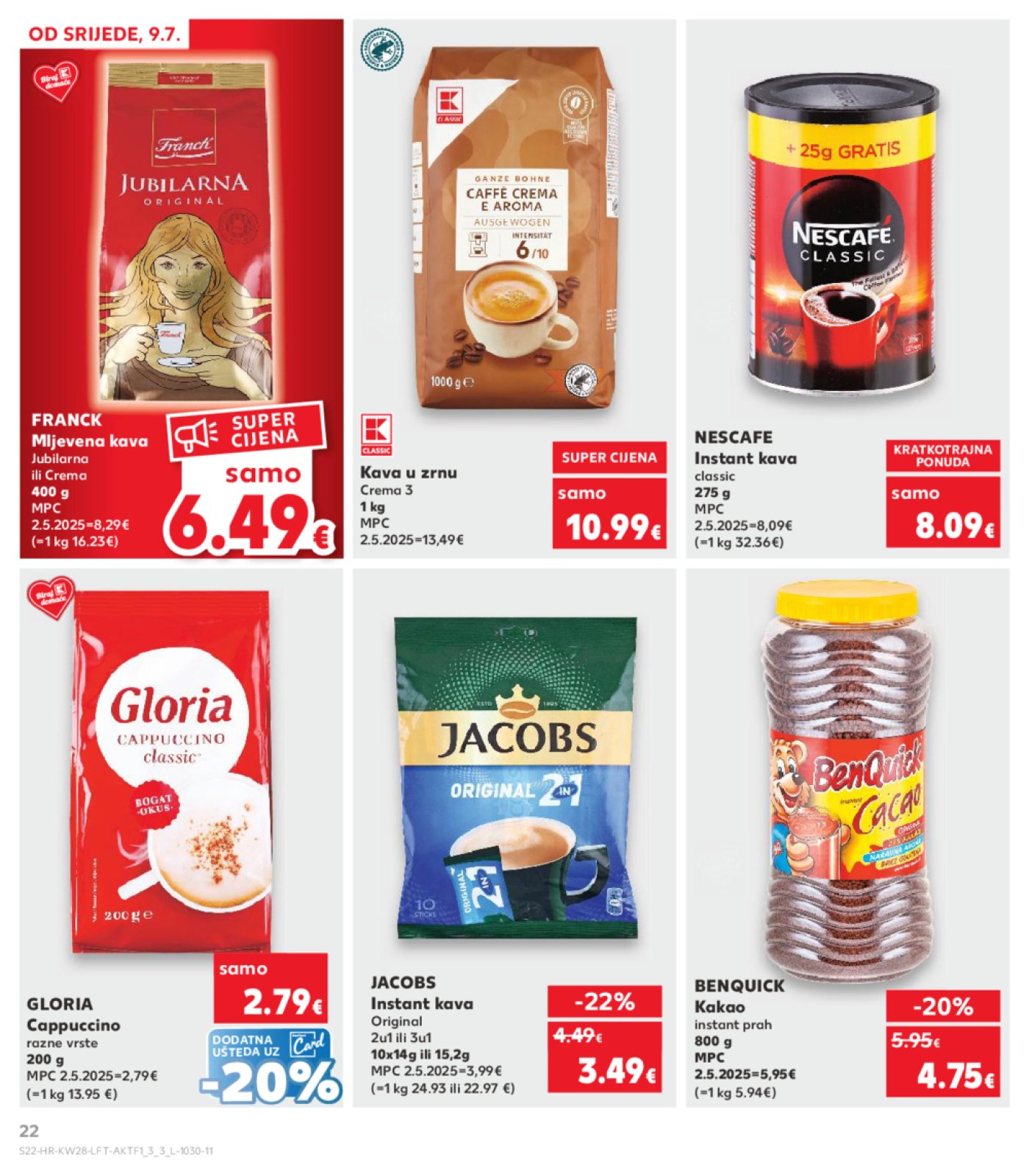 Kaufland katalog Akcija 09.07.-15.07.2025. Odabrane poslovnice