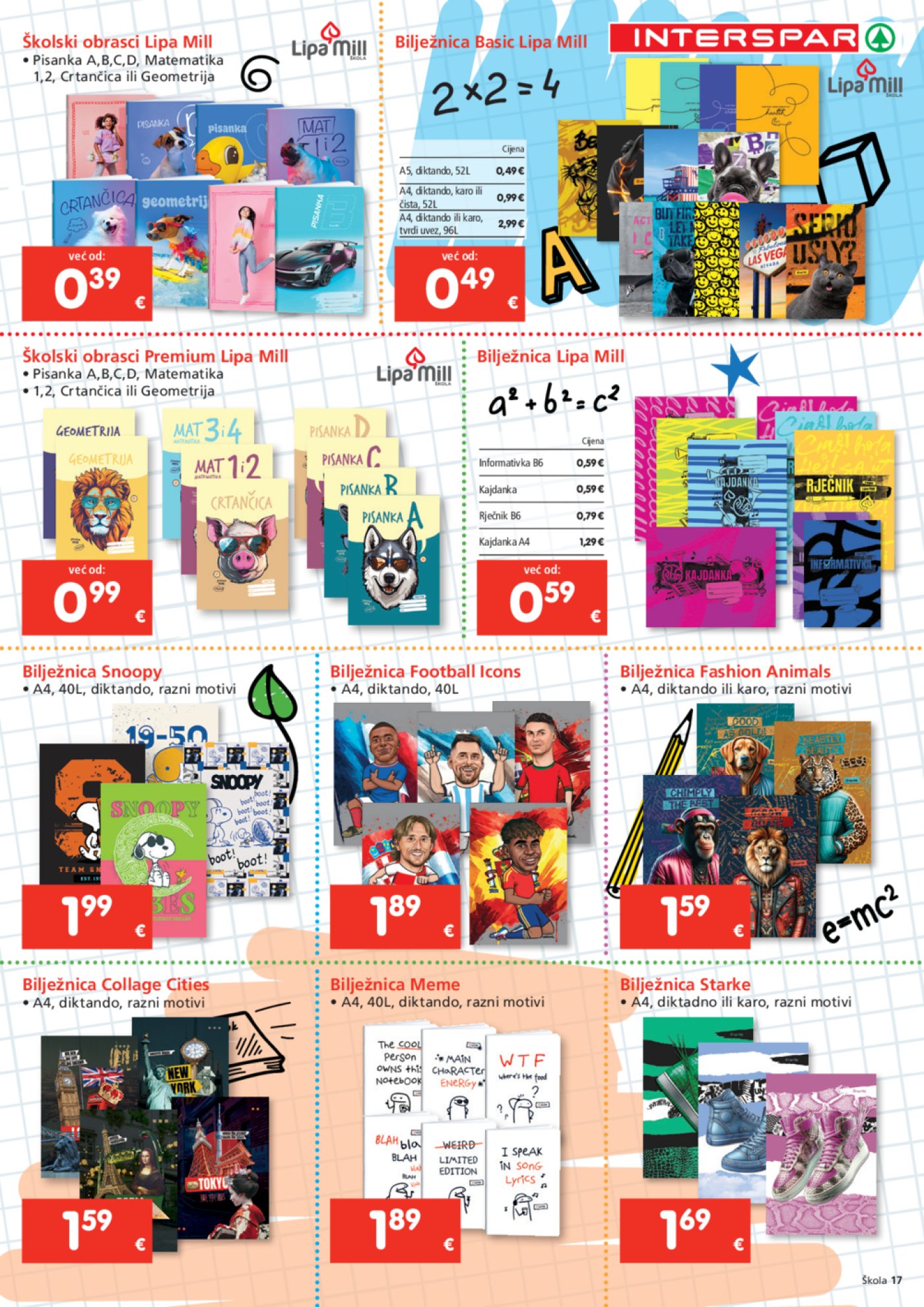 INTERSPAR katalog Škola 23. 07. - 16. 09. 2025.