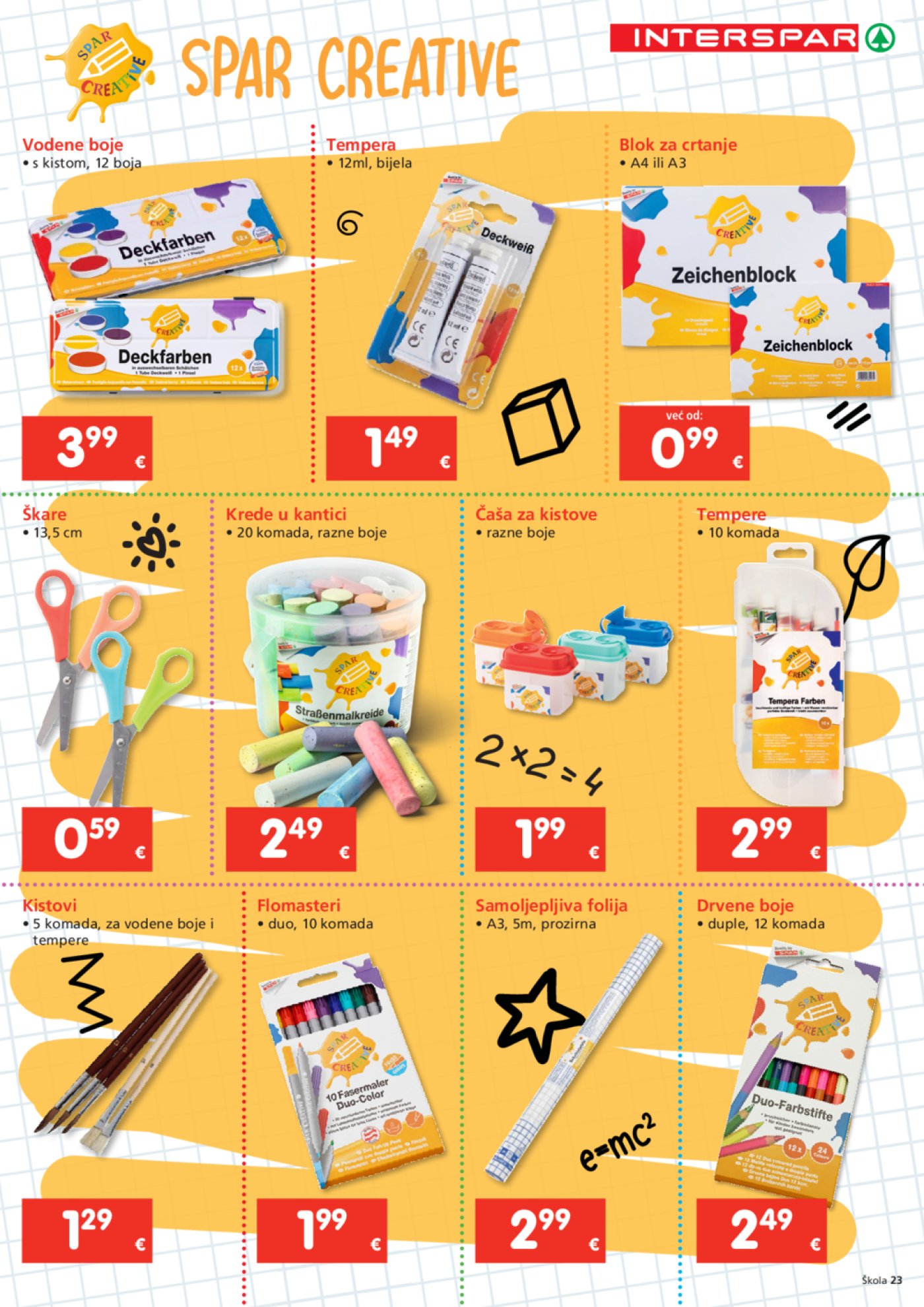 INTERSPAR katalog Škola 23. 07. - 16. 09. 2025.