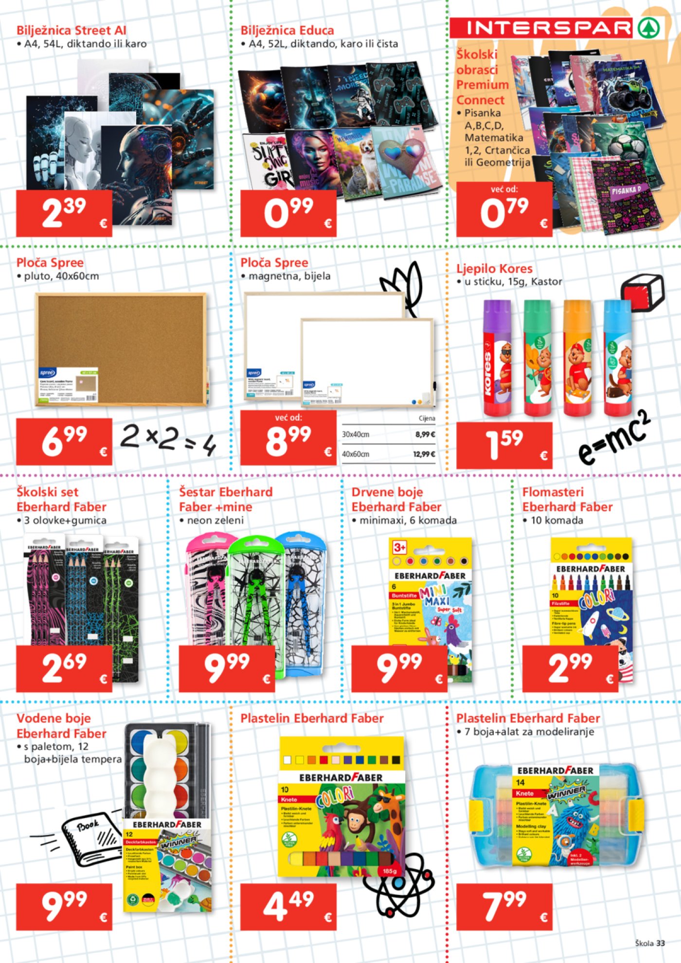 INTERSPAR katalog Škola 23. 07. - 16. 09. 2025.