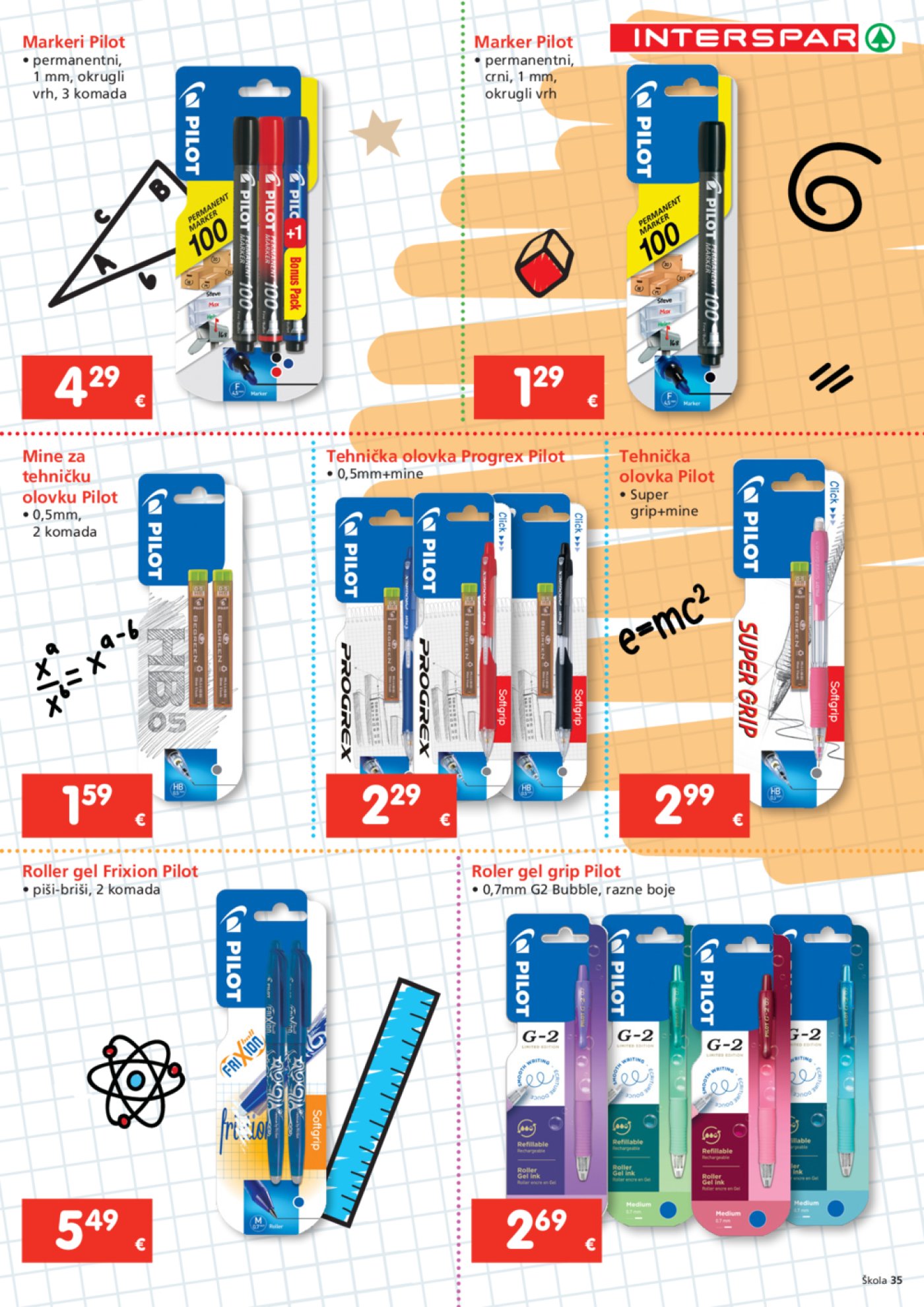 INTERSPAR katalog Škola 23. 07. - 16. 09. 2025.
