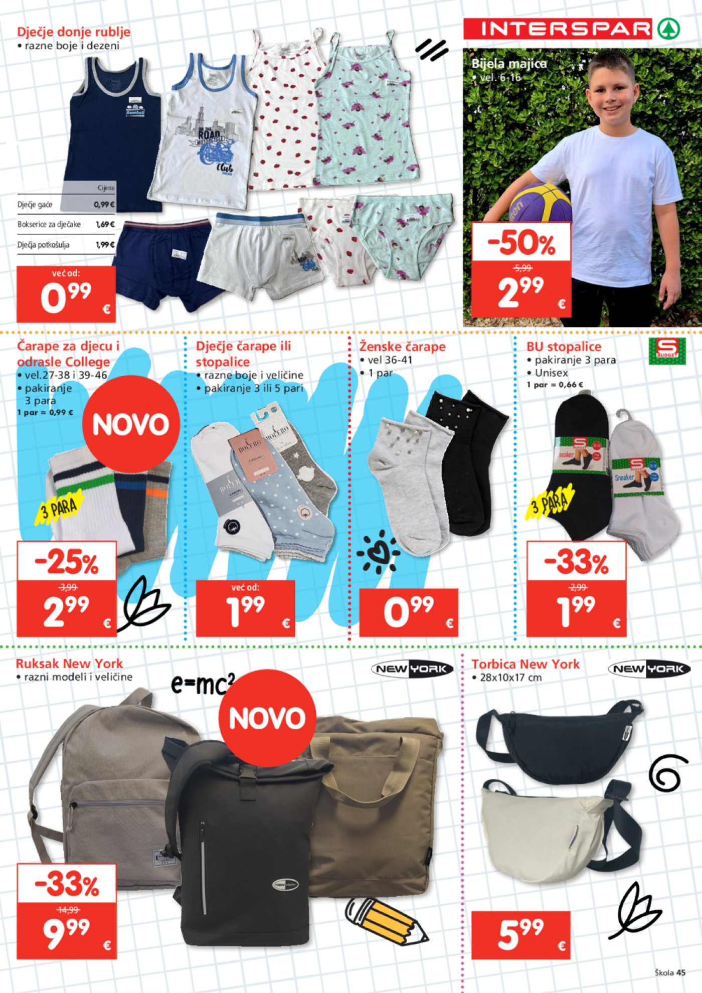 INTERSPAR katalog Škola 23. 07. - 16. 09. 2025.