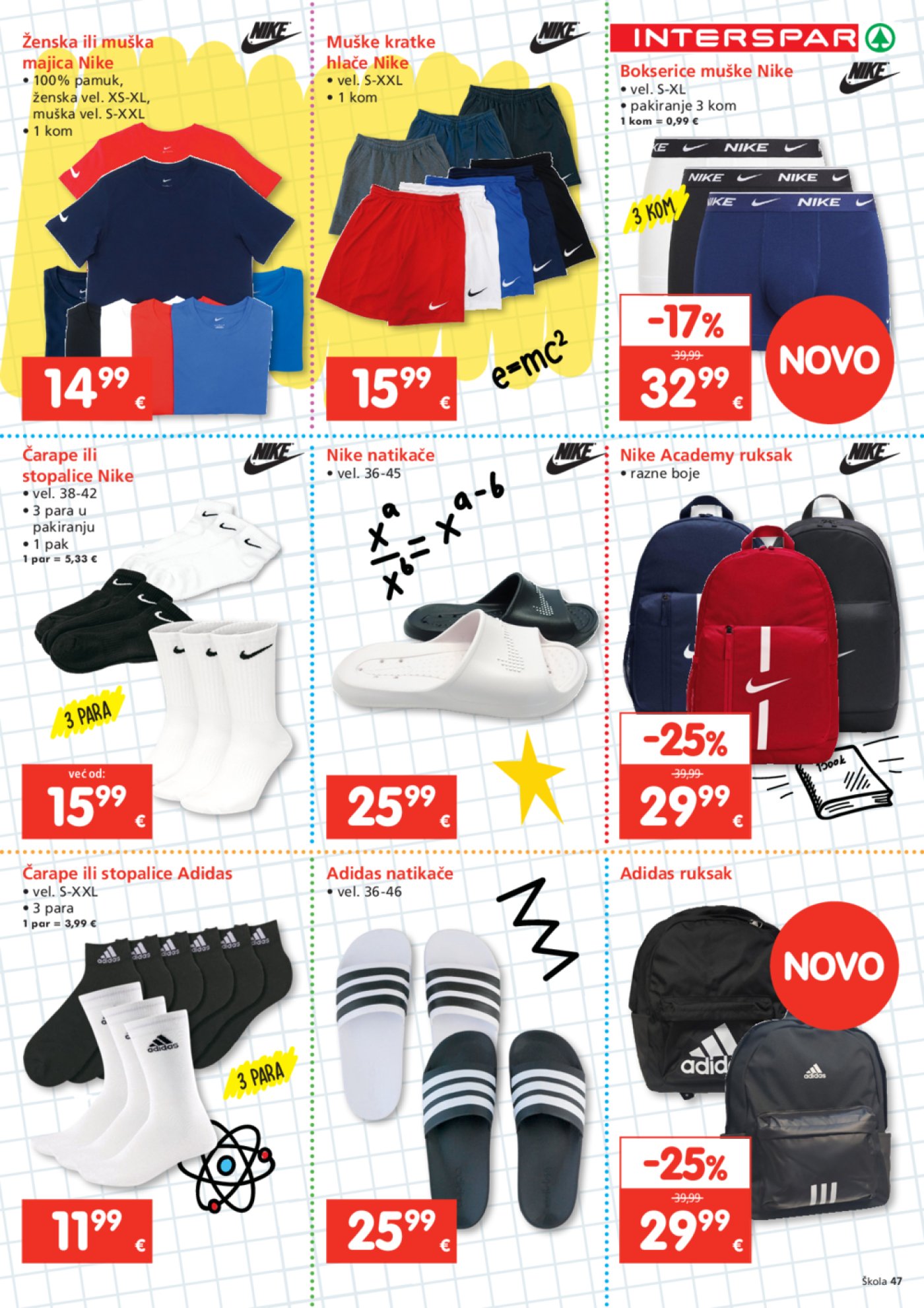 INTERSPAR katalog Škola 23. 07. - 16. 09. 2025.