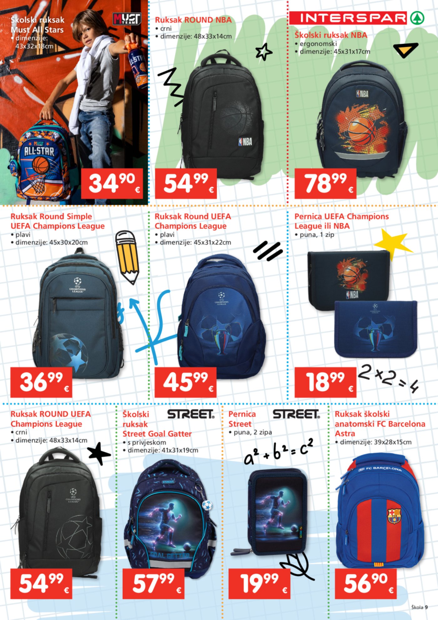 INTERSPAR katalog Škola 23. 07. - 16. 09. 2025.