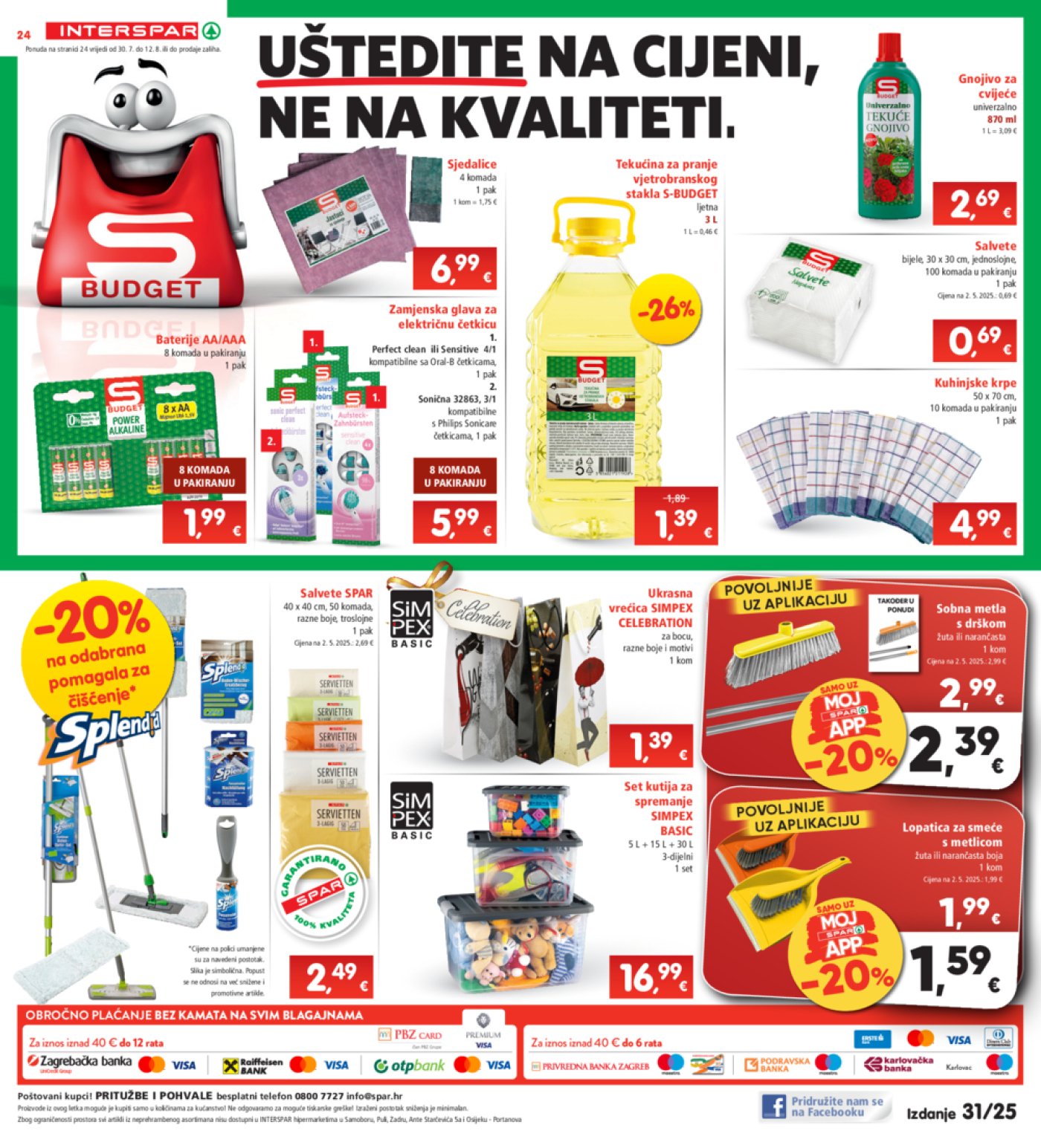 INTERSPAR katalog Akcija 30.07. - 04.08.2025.