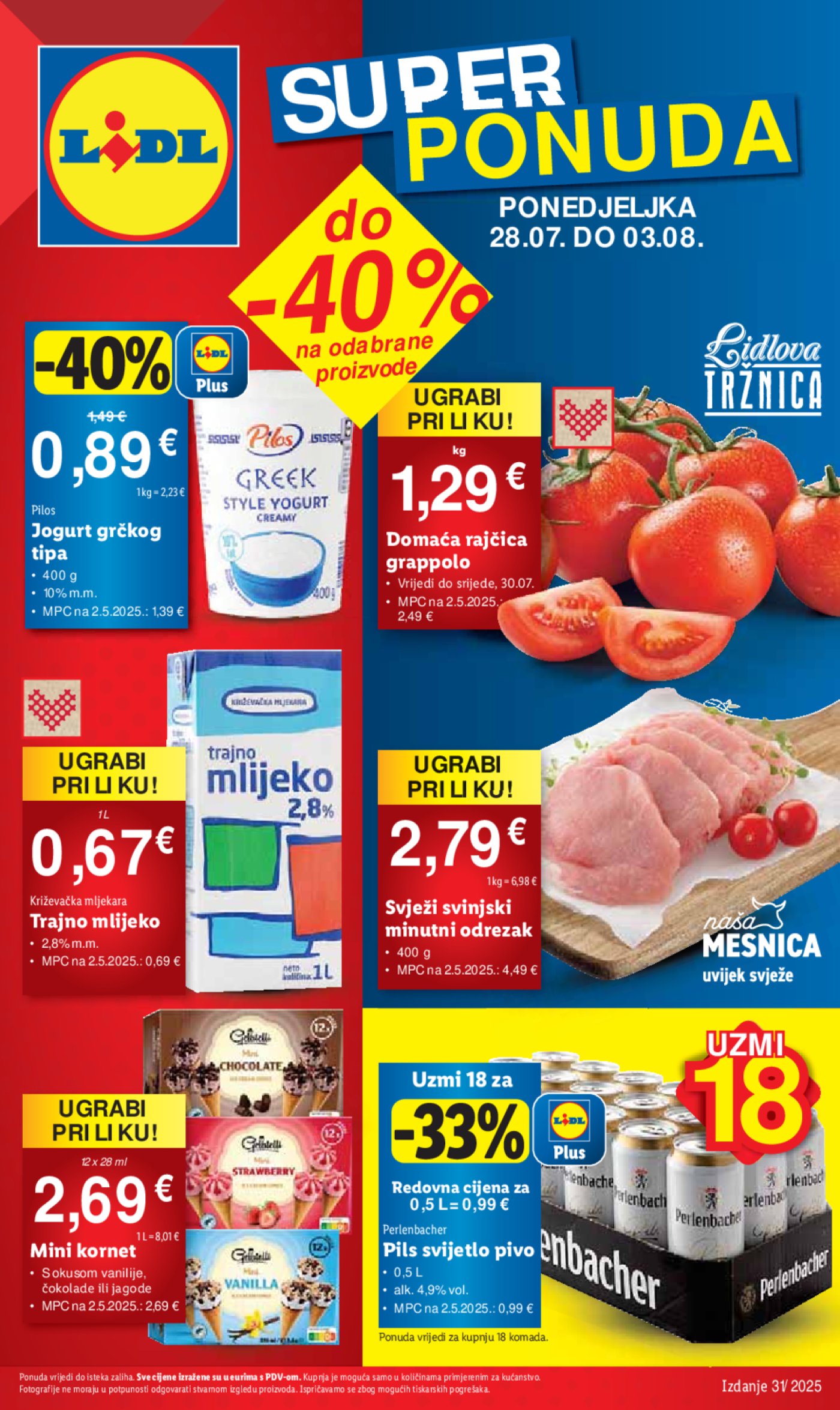 Lidl katalog Super ponuda od ponedjeljka 28.07. - 03.08.2025.