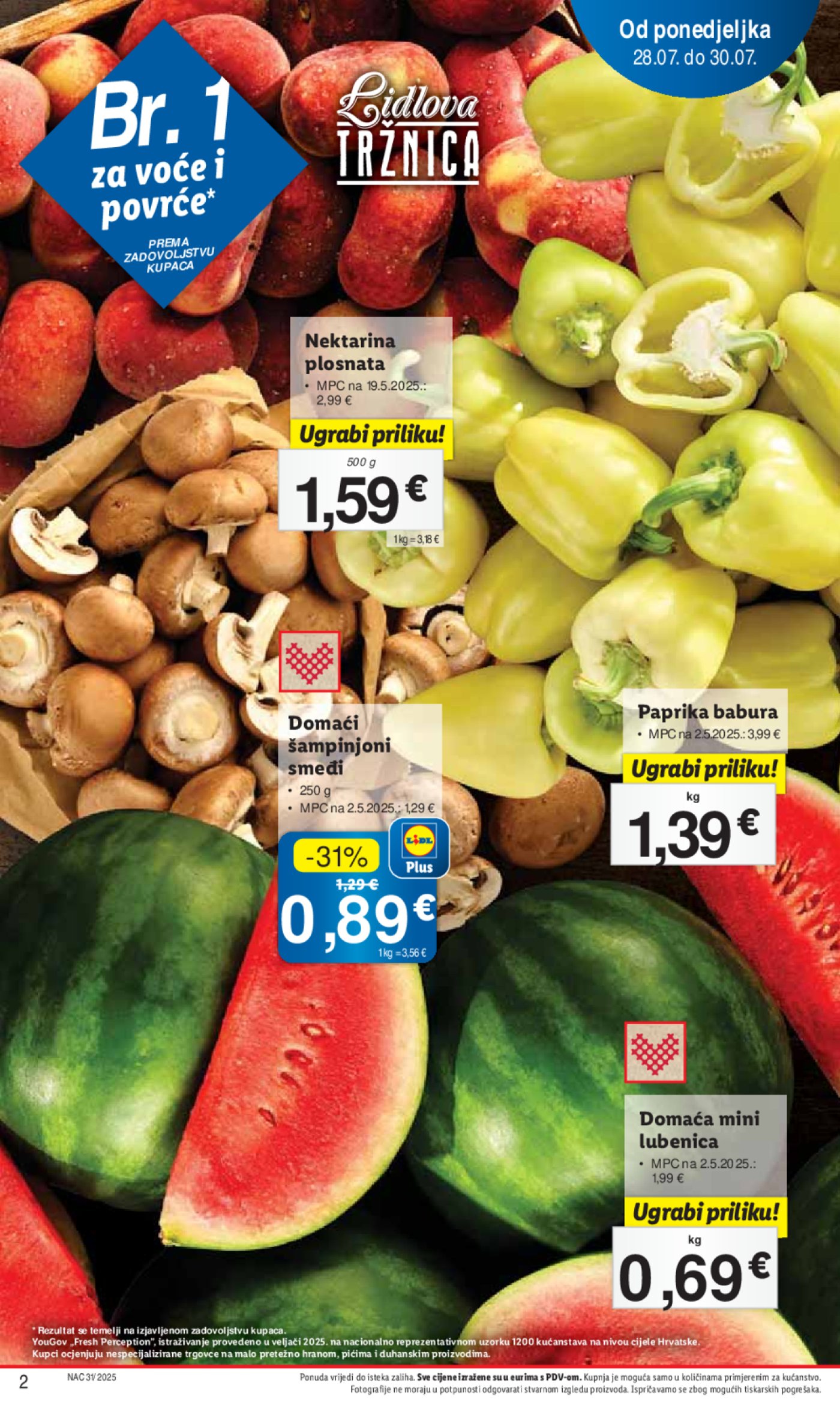 Lidl katalog Super ponuda od ponedjeljka 28.07. - 03.08.2025.