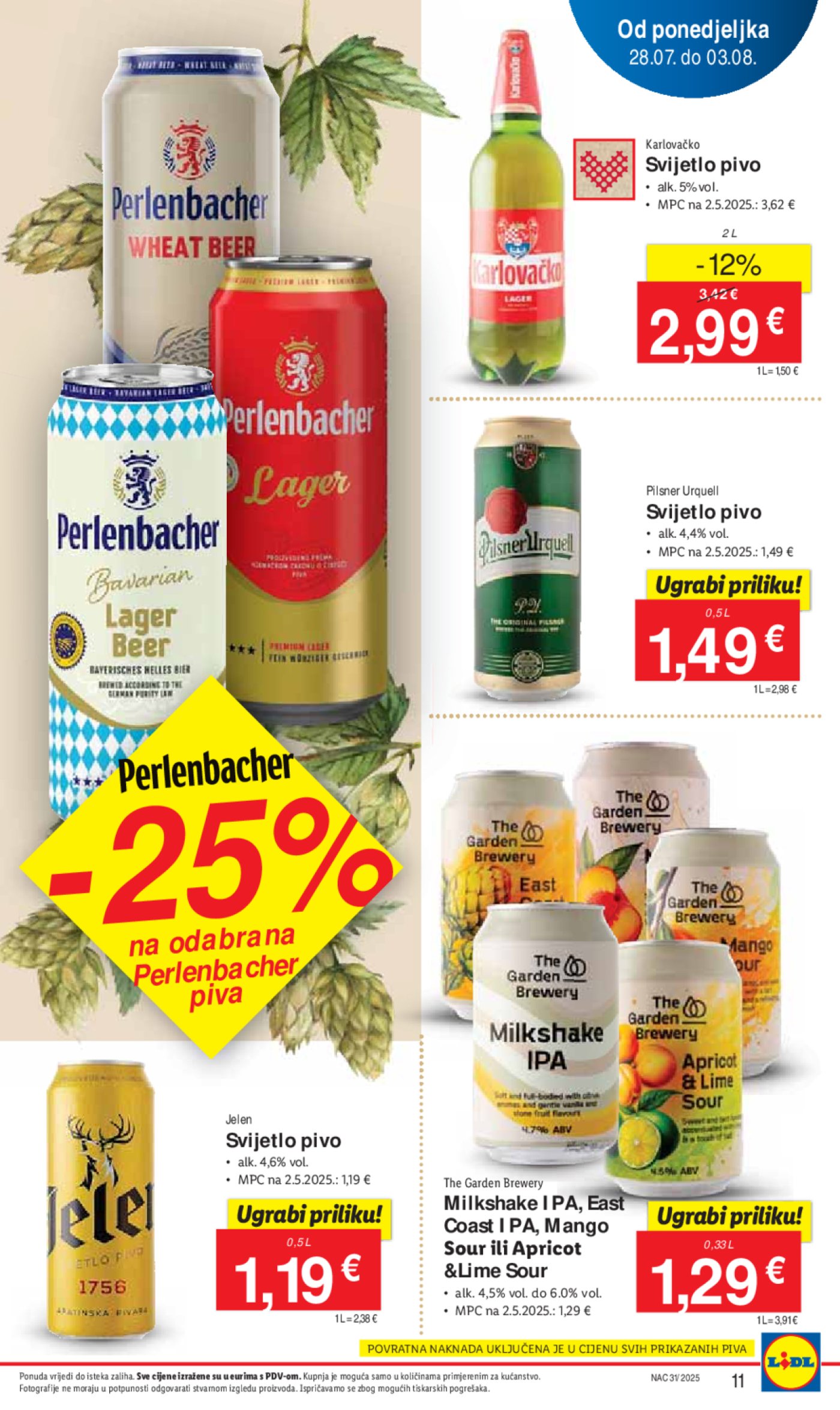 Lidl katalog Super ponuda od ponedjeljka 28.07. - 03.08.2025.