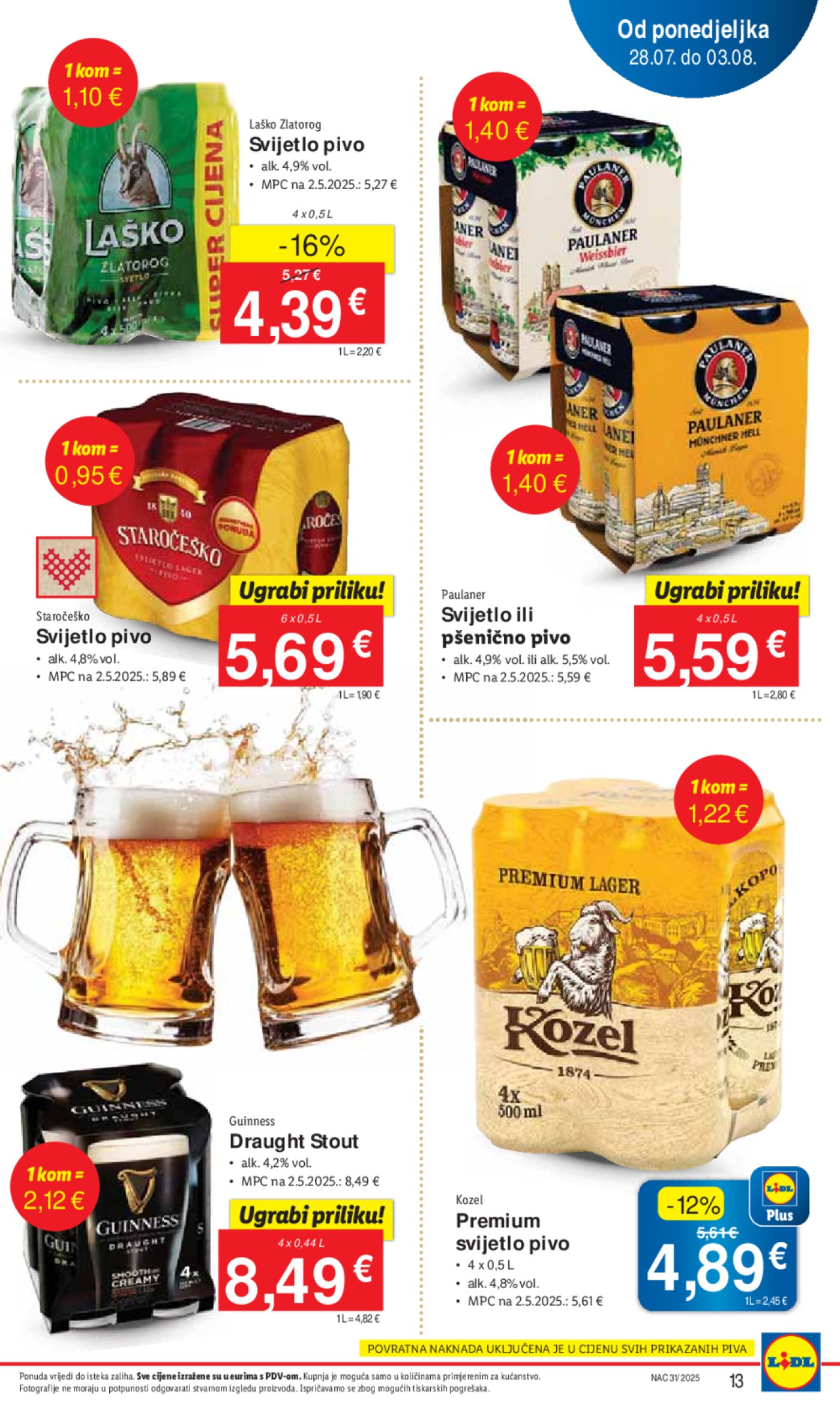 Lidl katalog Super ponuda od ponedjeljka 28.07. - 03.08.2025.