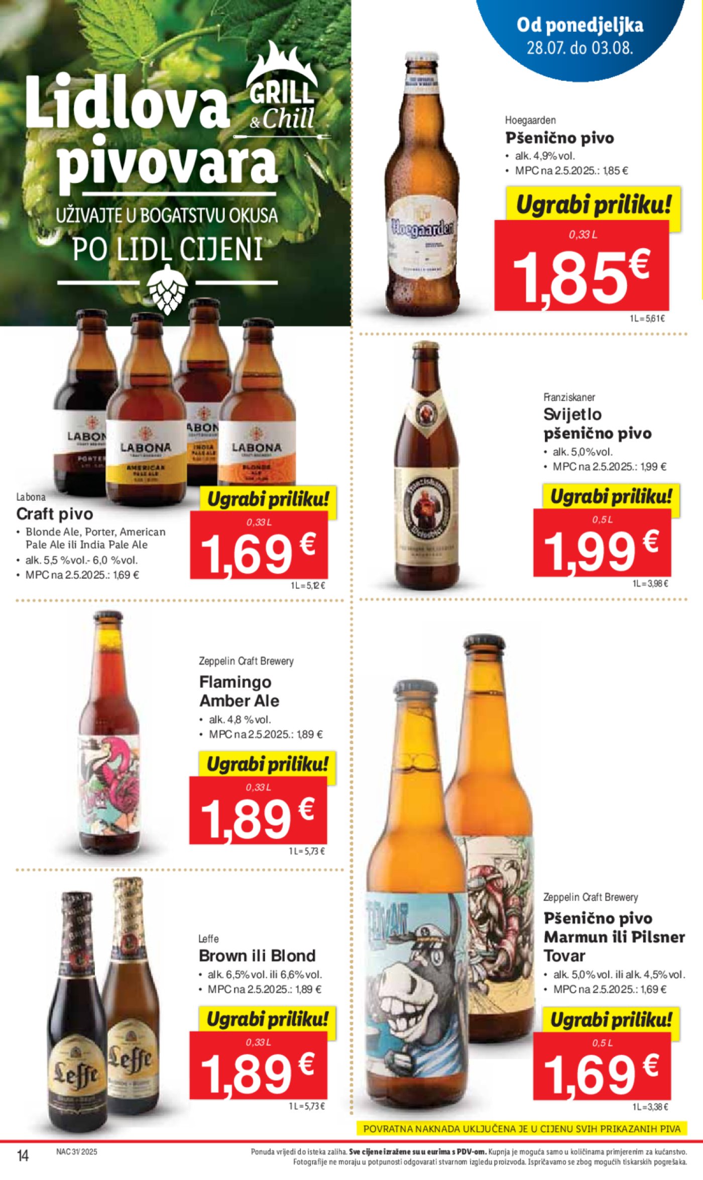 Lidl katalog Super ponuda od ponedjeljka 28.07. - 03.08.2025.
