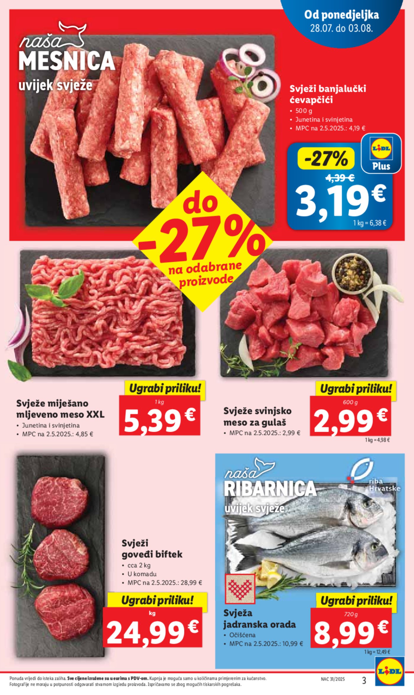 Lidl katalog Super ponuda od ponedjeljka 28.07. - 03.08.2025.