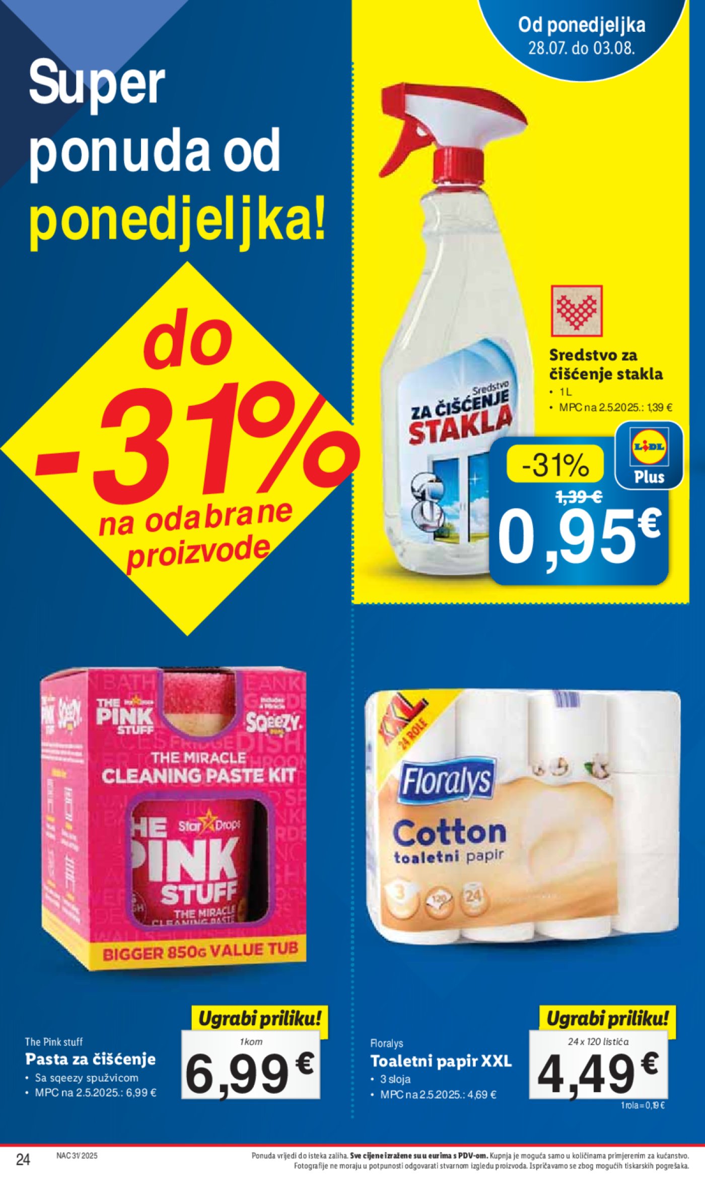 Lidl katalog Super ponuda od ponedjeljka 28.07. - 03.08.2025.